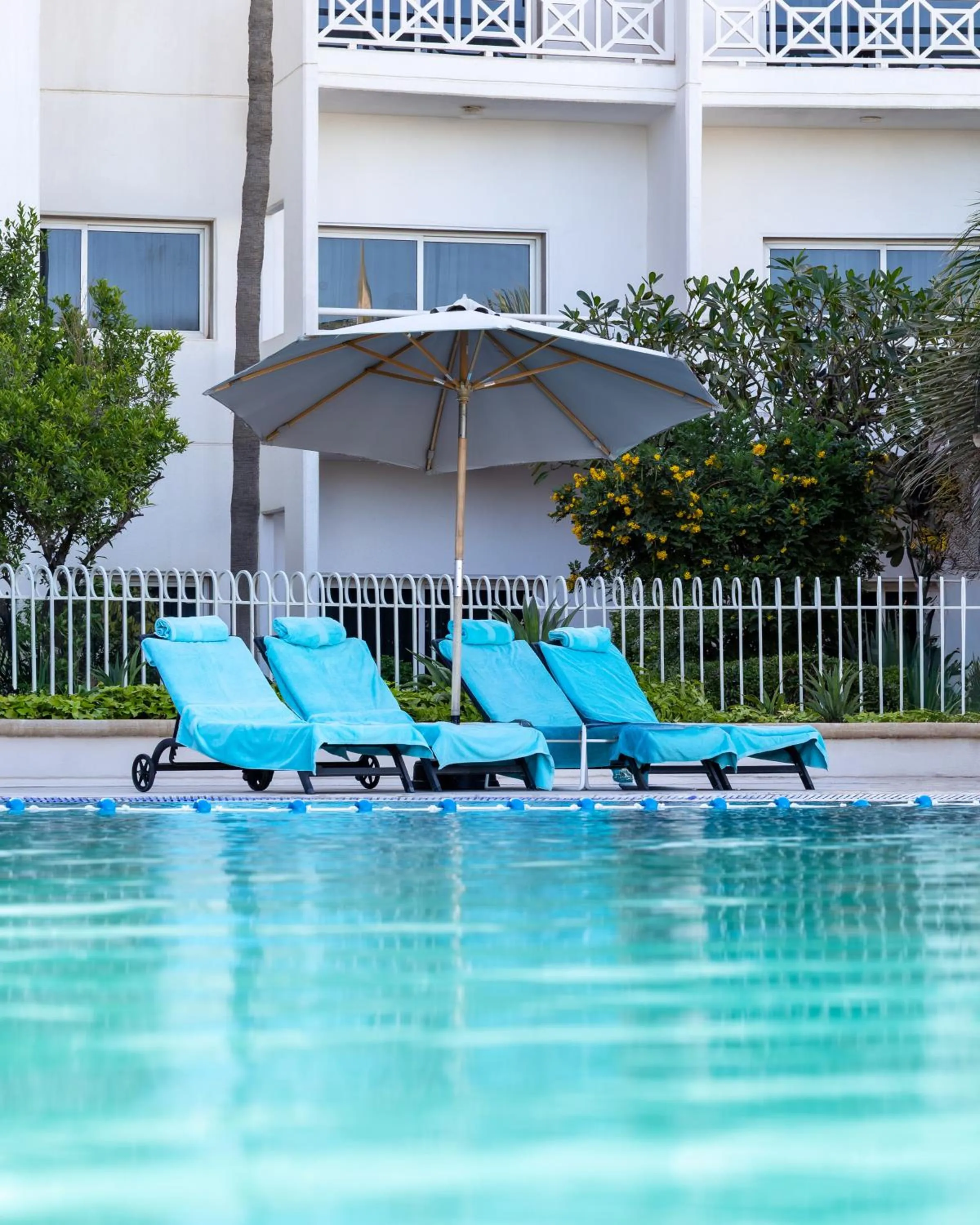 Pool view in Argan Al Bidaa Hotel and Resort , Kuwait