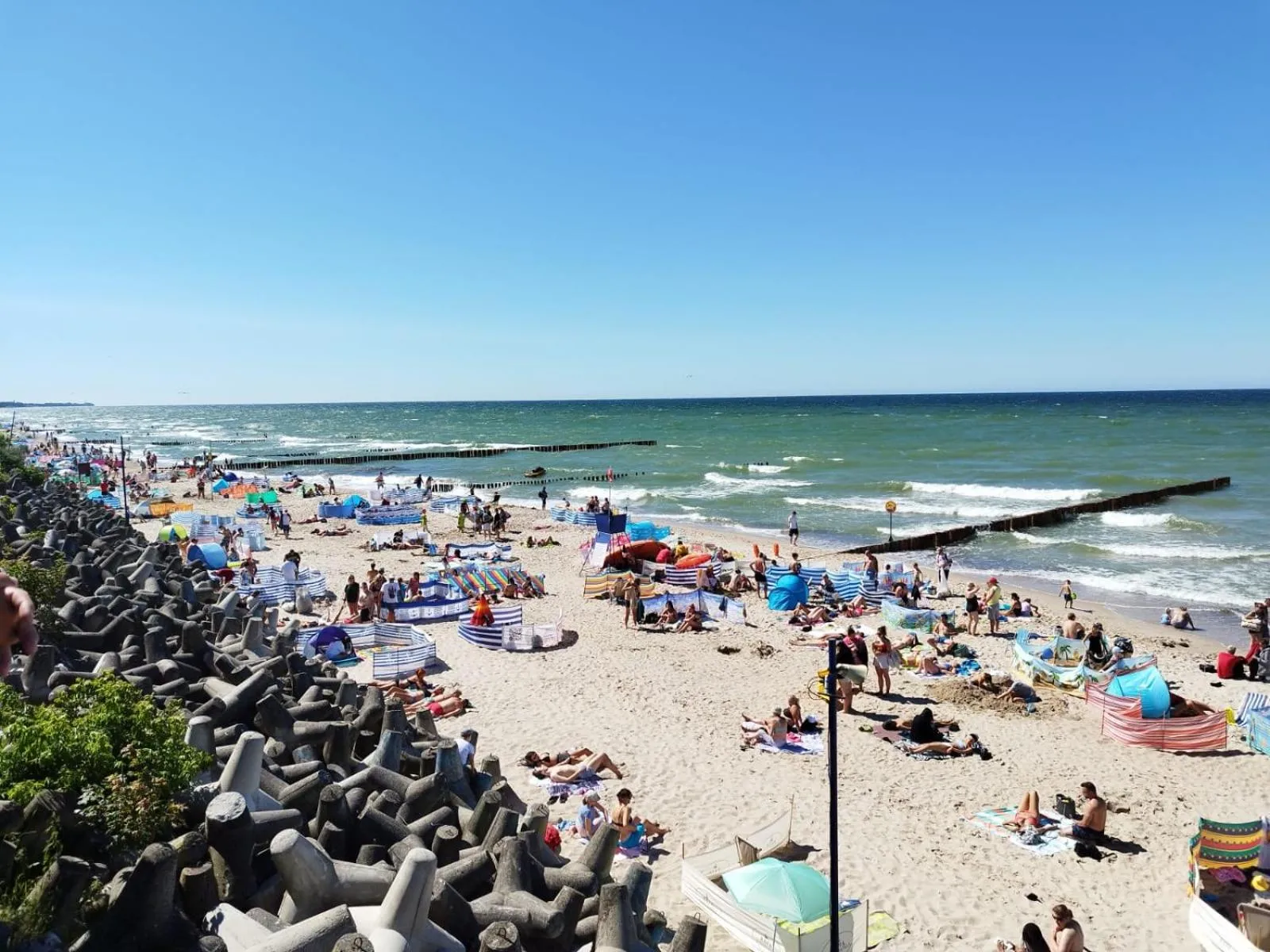 Beach in Kamienica Mielno