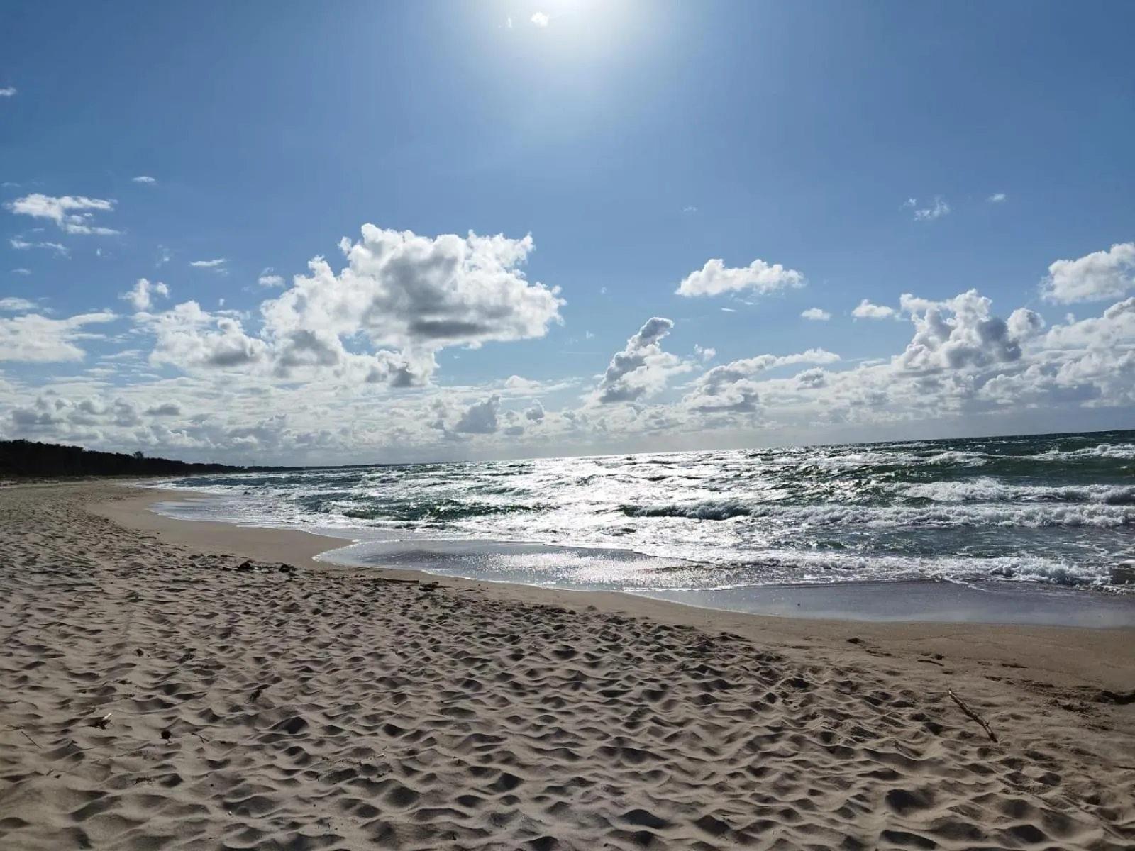 Beach in Kamienica Mielno
