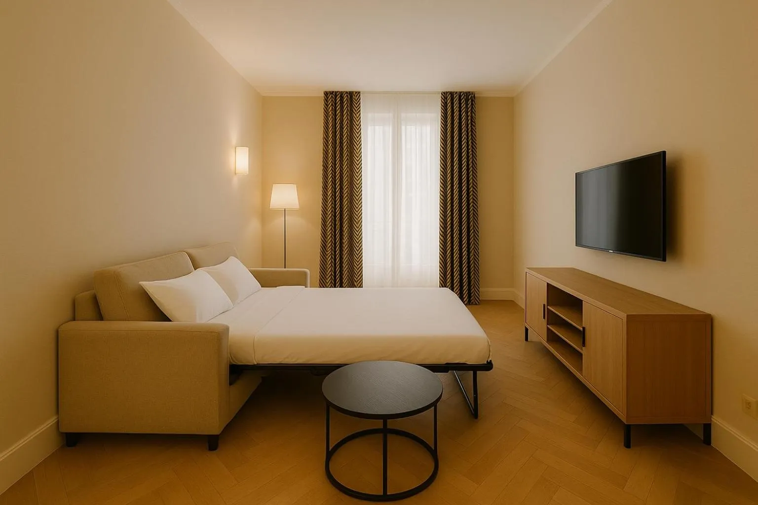 Bed in Grand Tonic hôtel & SPA Paris