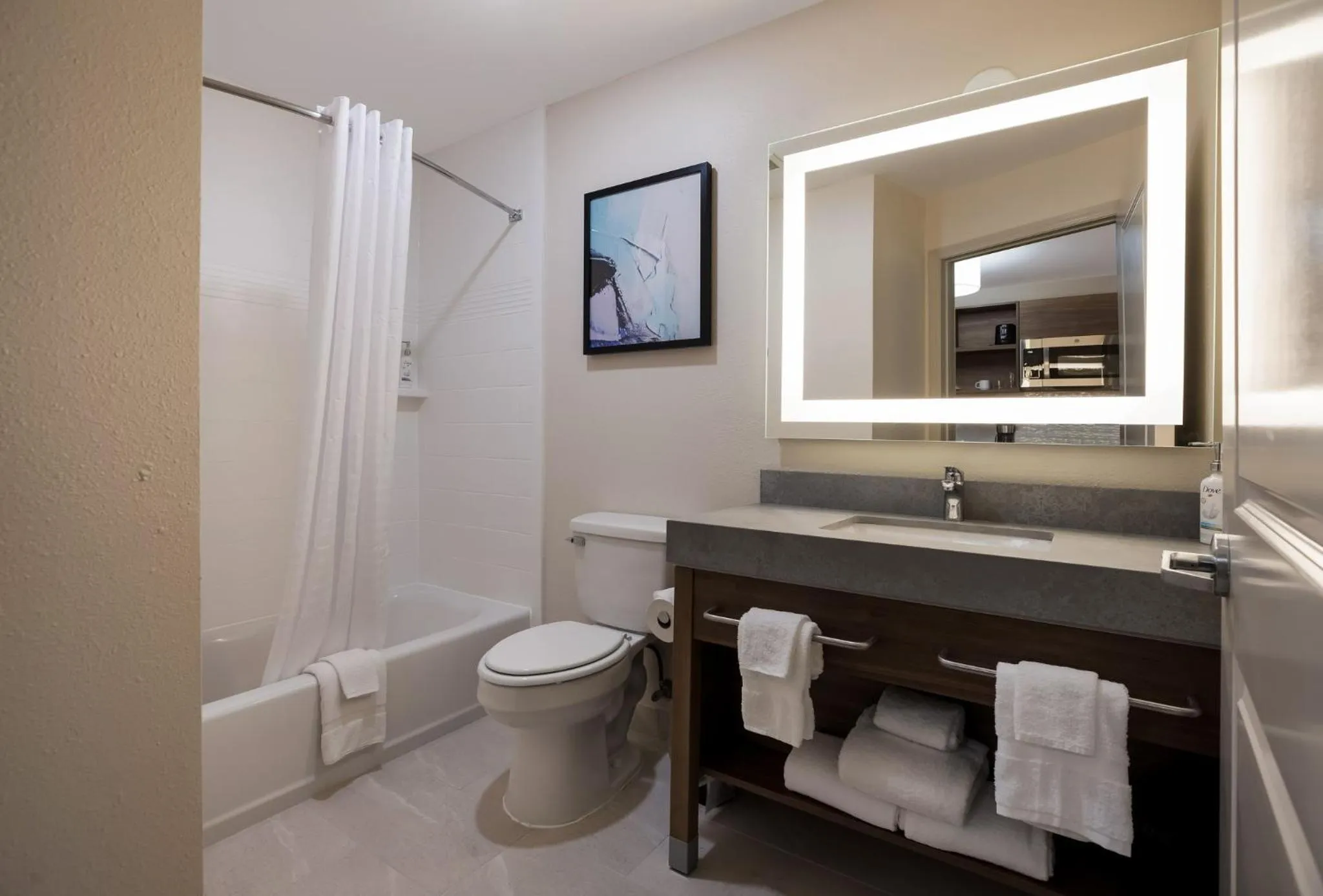 Bathroom in Candlewood Suites Lafayette - River Ranch by IHG