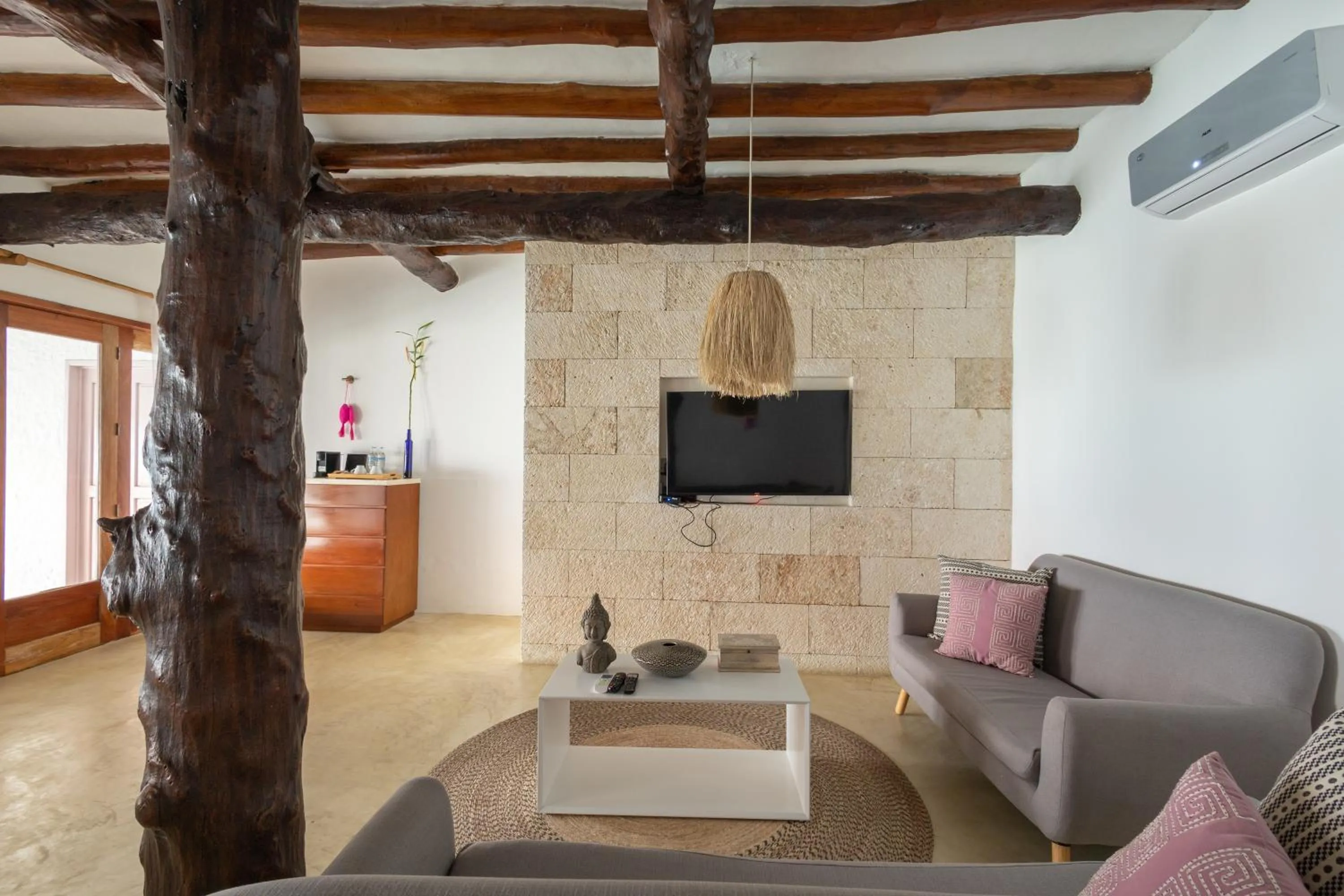 Living room in Hotel Las Nubes Holbox