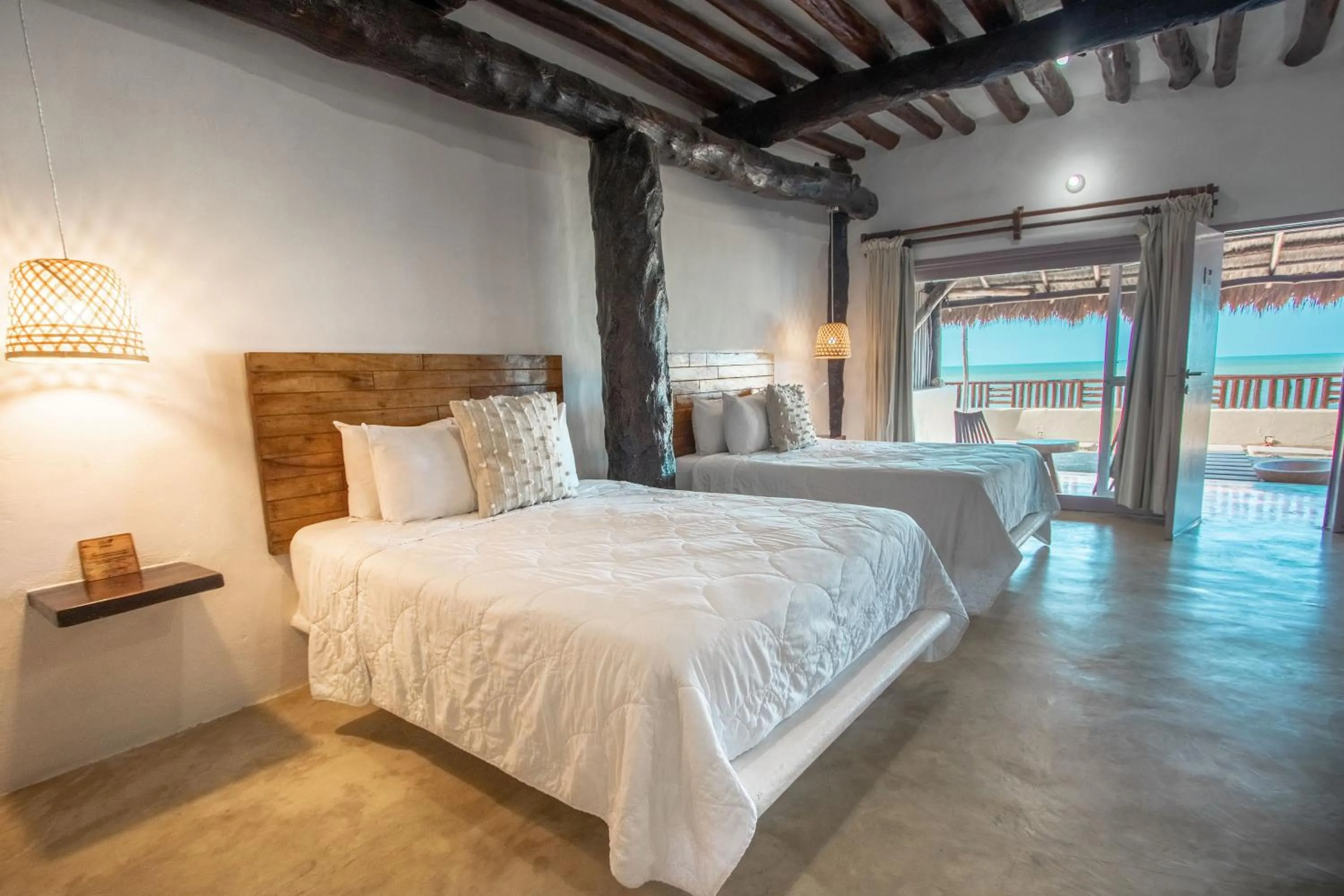 Bedroom, Bed in Hotel Las Nubes Holbox