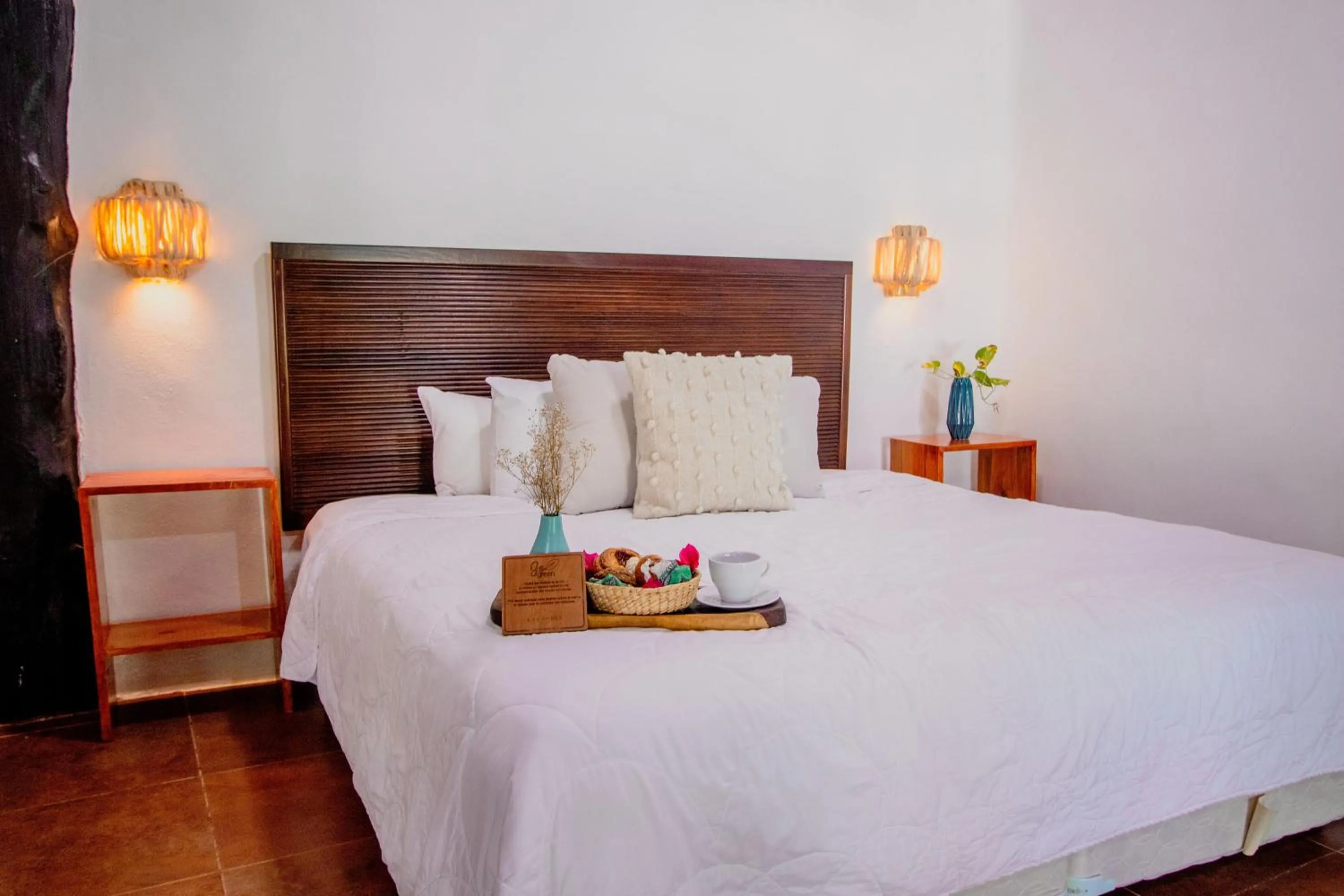Bed in Hotel Las Nubes Holbox