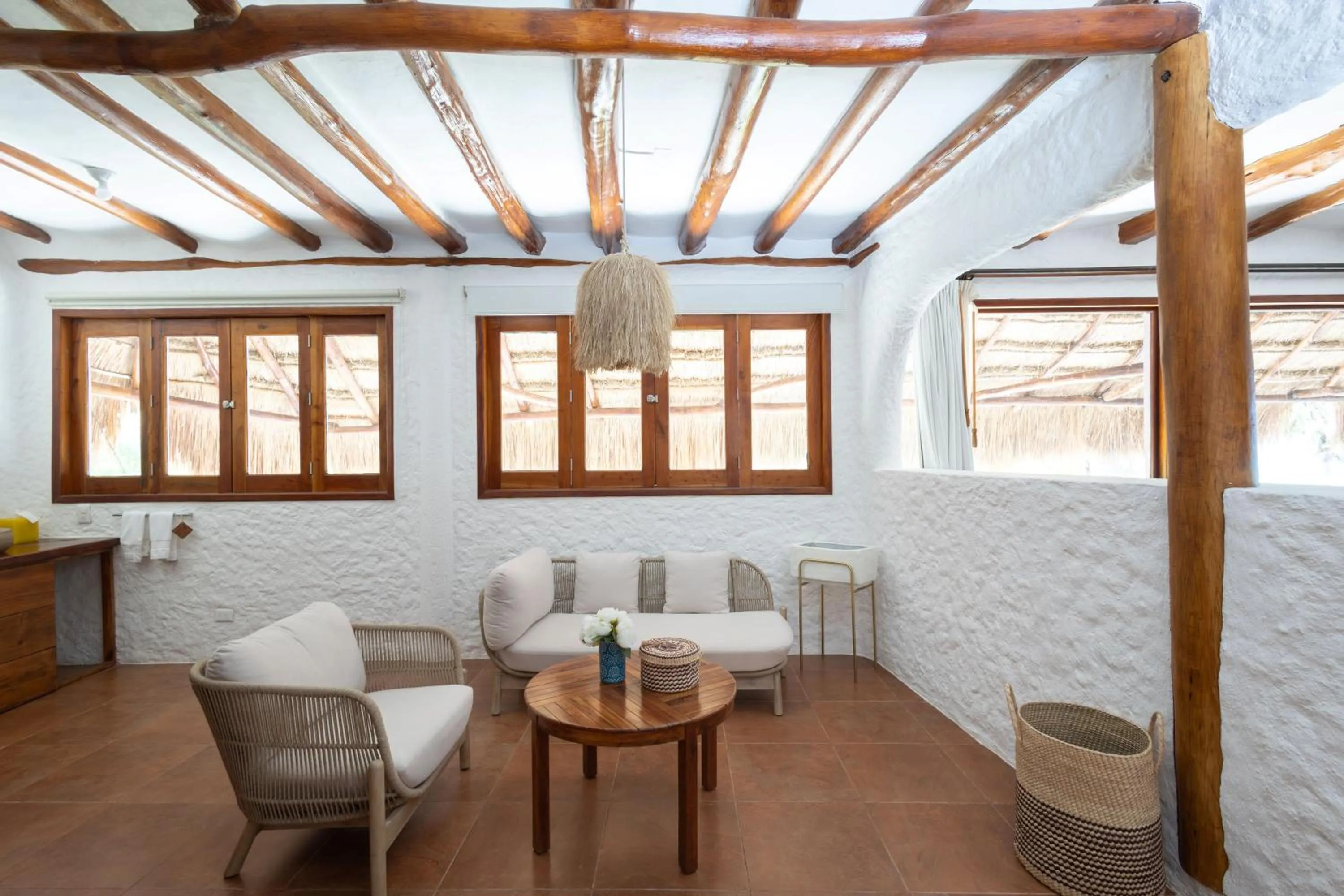 Living room in Hotel Las Nubes Holbox