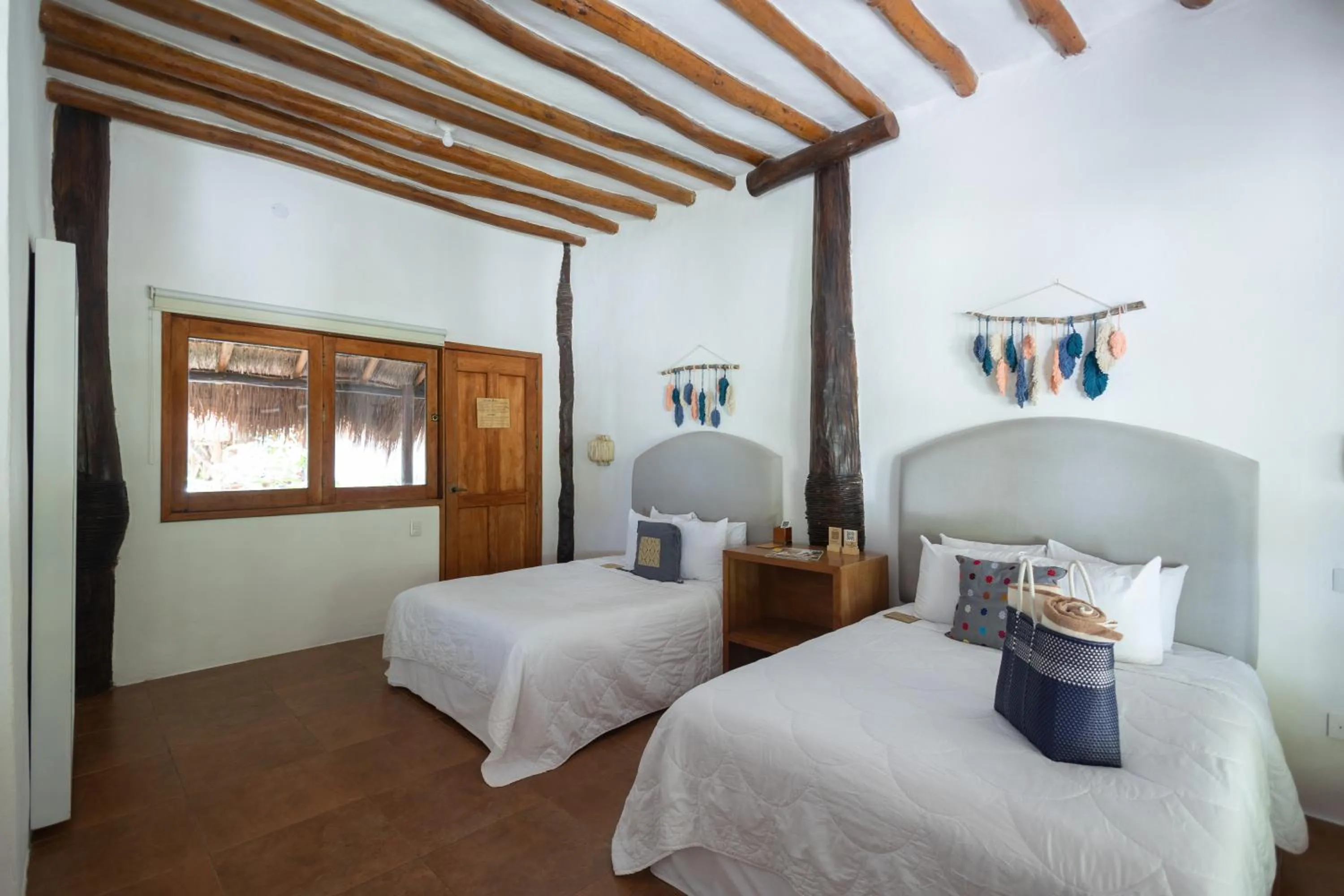 Bed in Hotel Las Nubes Holbox