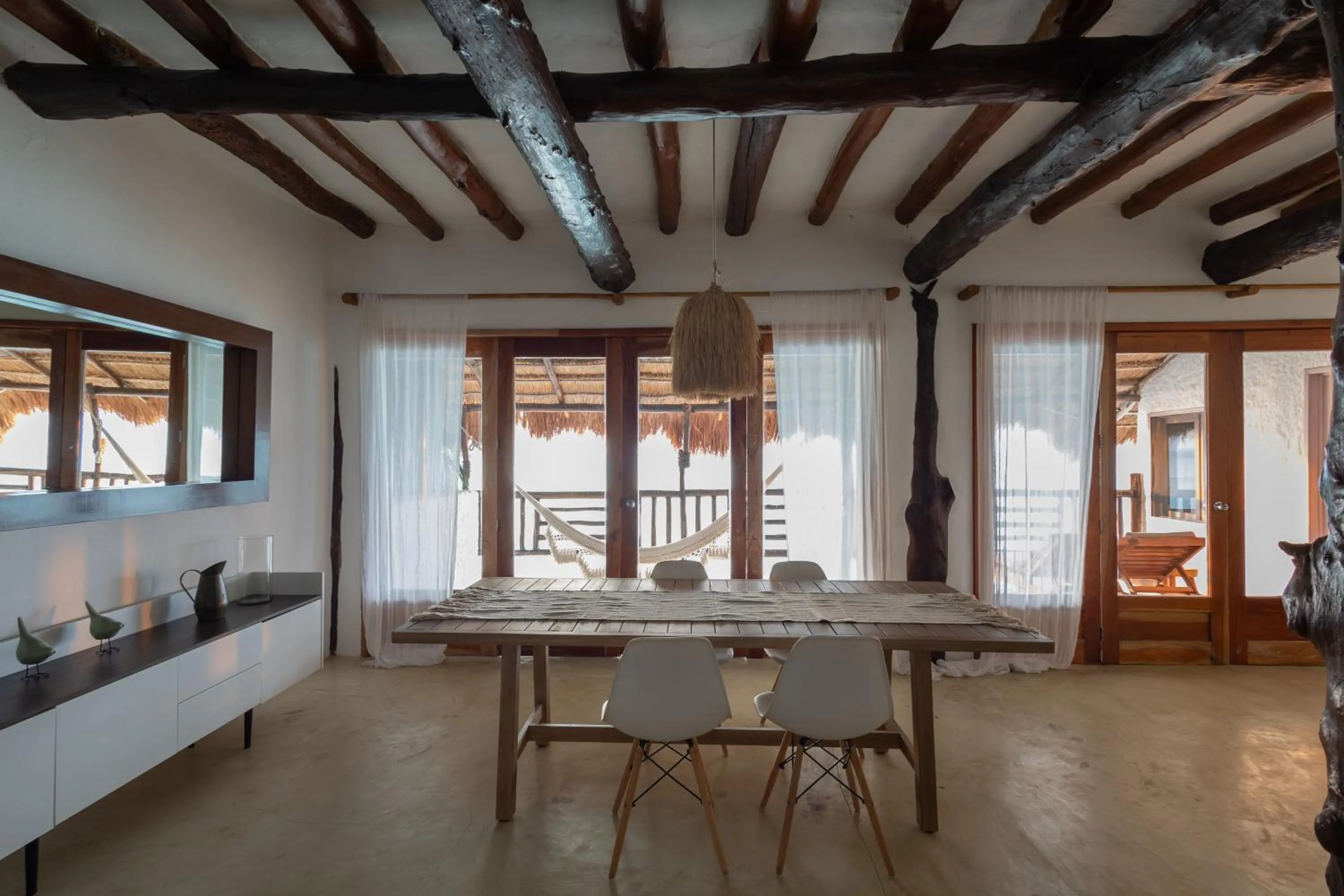 Seating area in Hotel Las Nubes Holbox