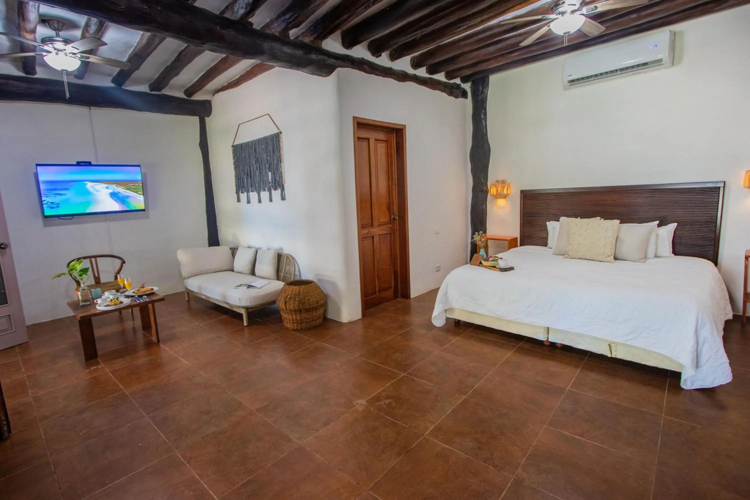 Bedroom, Bed in Hotel Las Nubes Holbox