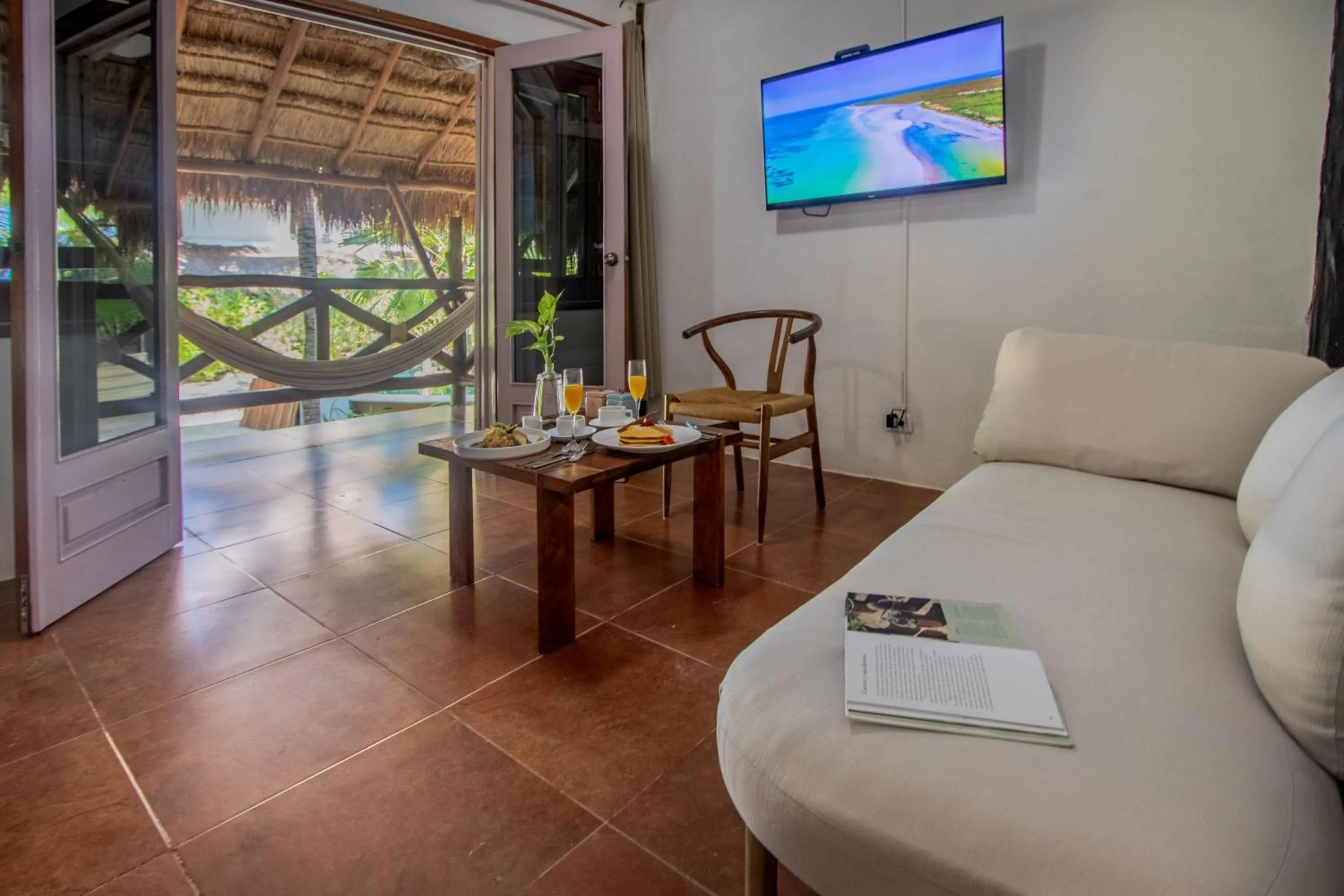 Living room in Hotel Las Nubes Holbox