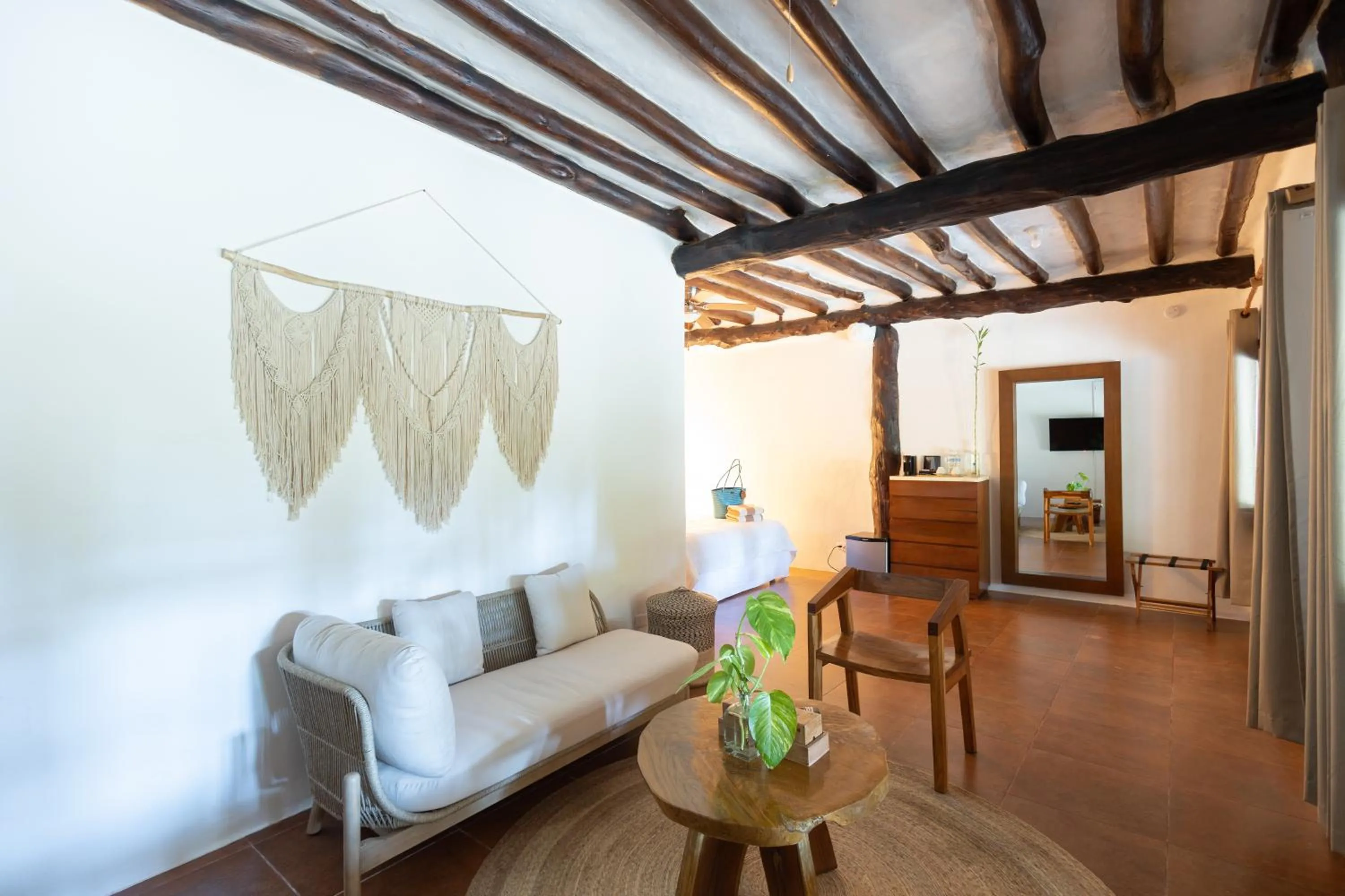 Seating area in Hotel Las Nubes Holbox