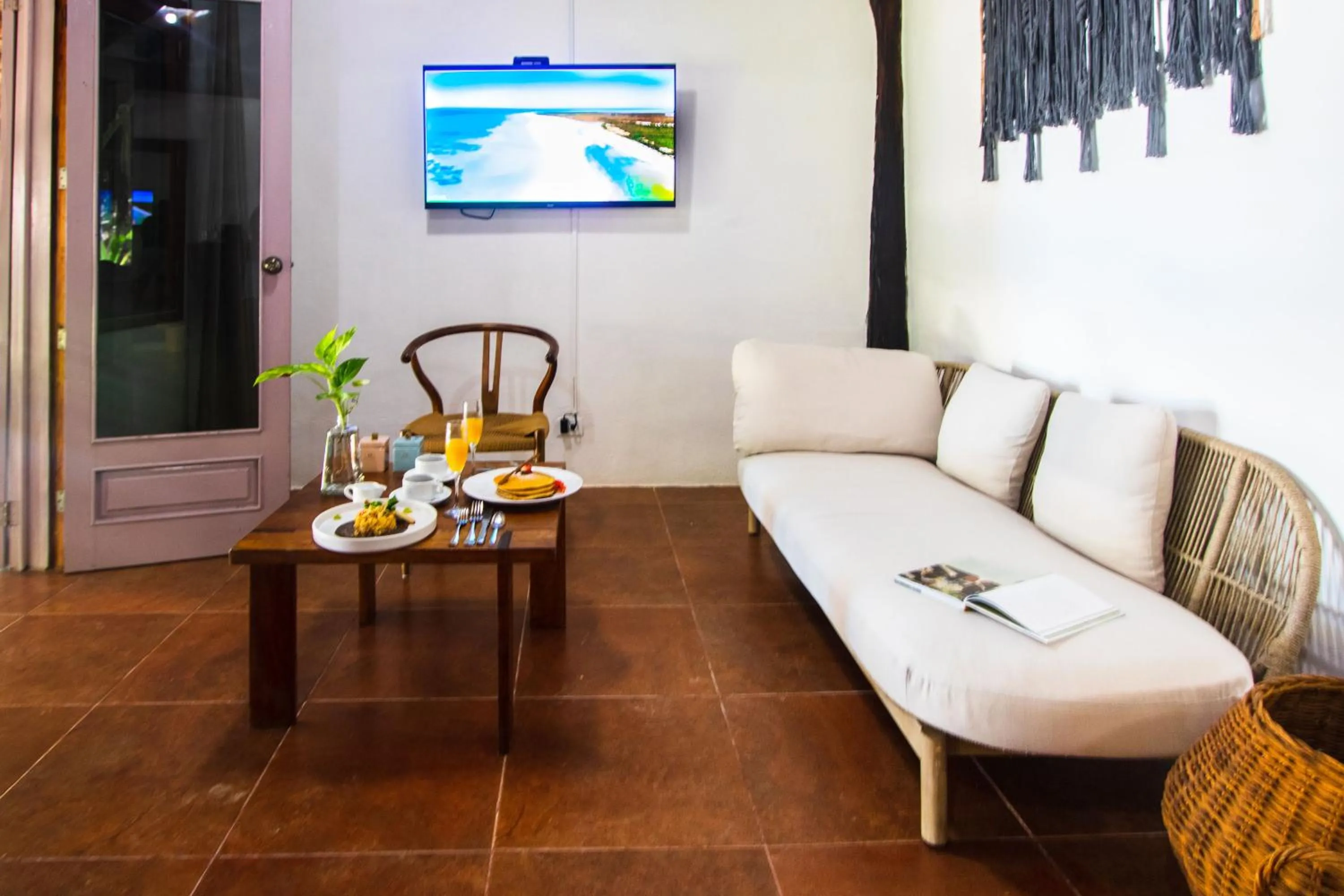 Living room in Hotel Las Nubes Holbox