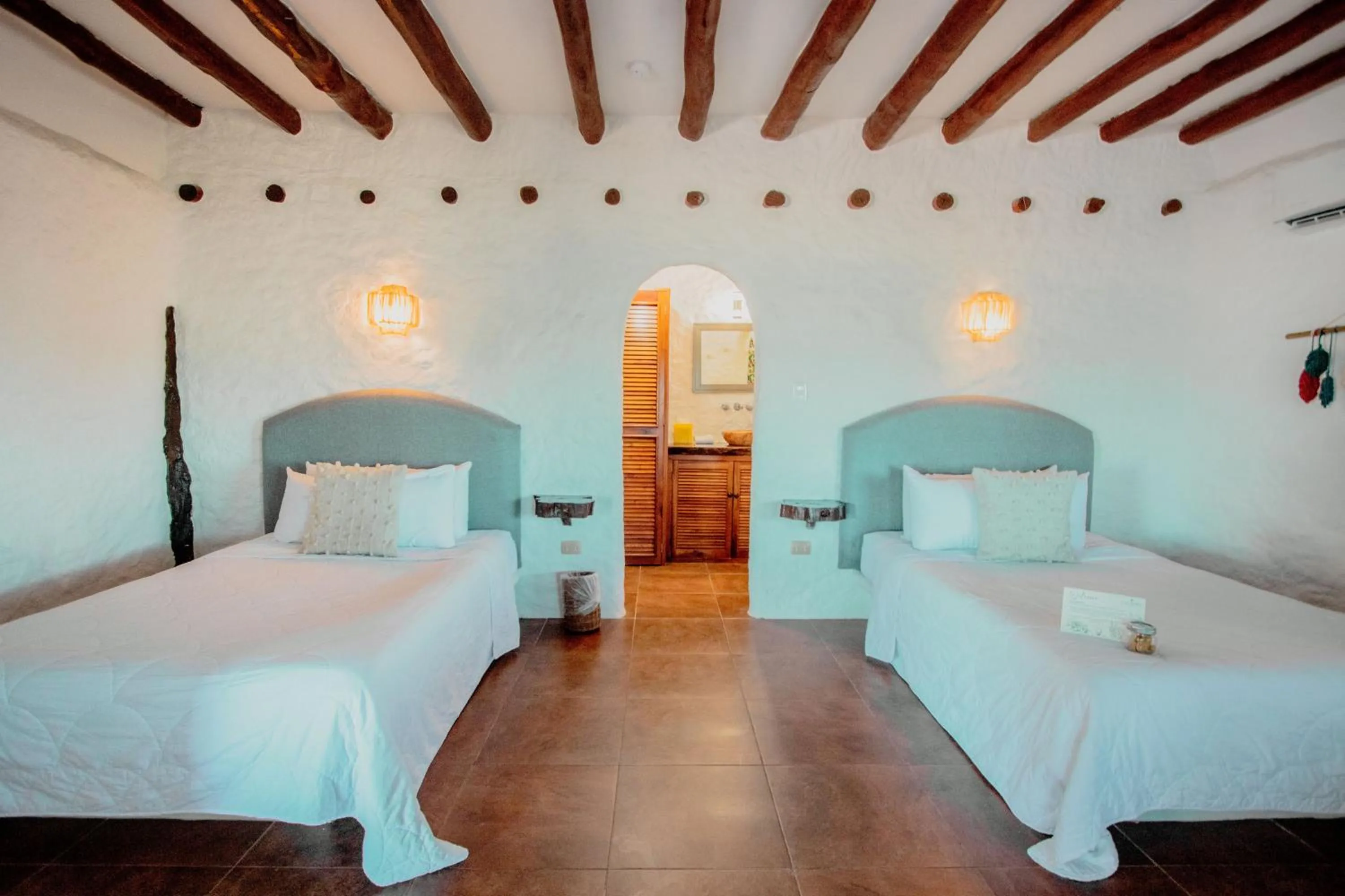 Bedroom, Bed in Hotel Las Nubes Holbox