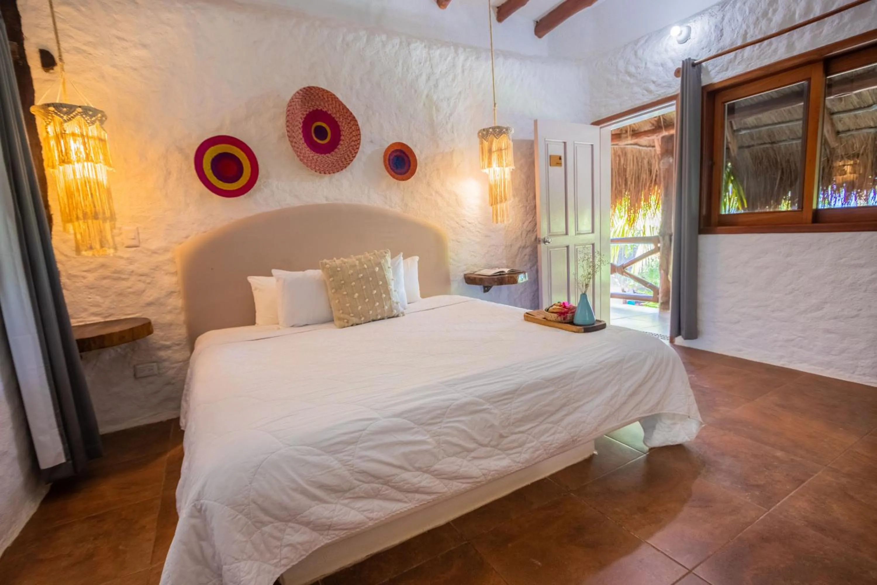 Bedroom, Bed in Hotel Las Nubes Holbox