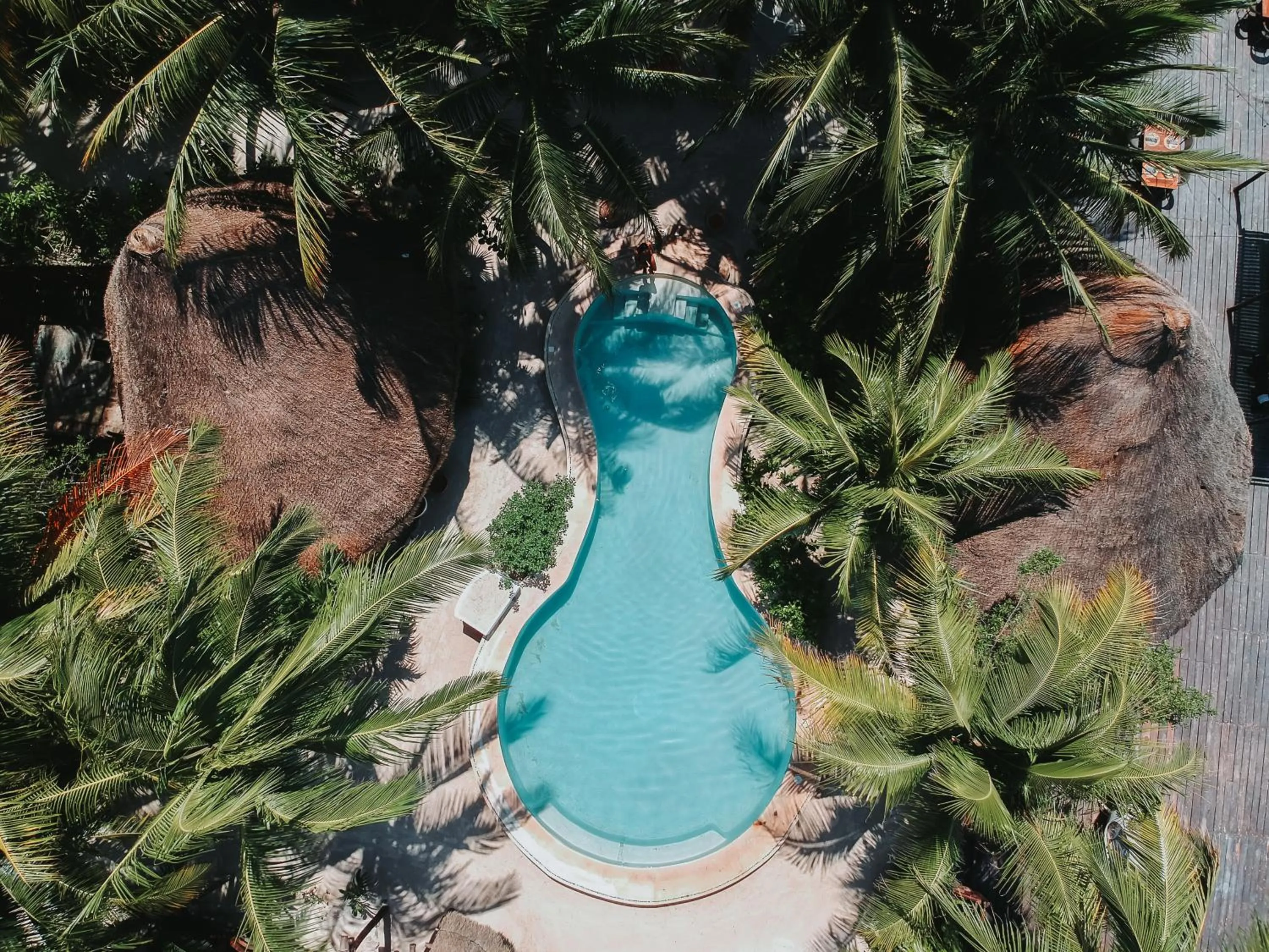 Swimming pool in Hotel Las Nubes Holbox