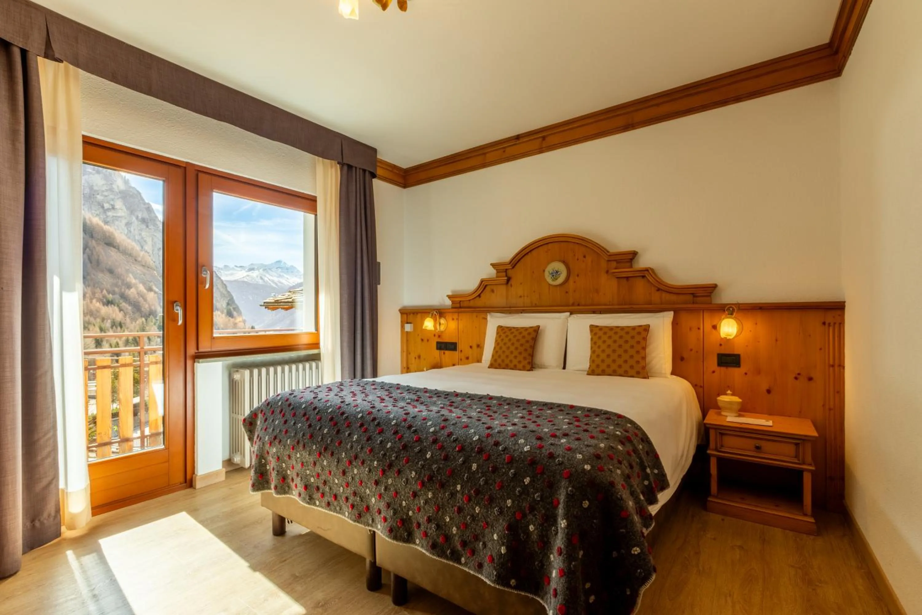 Bed in Hotel Vallée Blanche Courmayeur