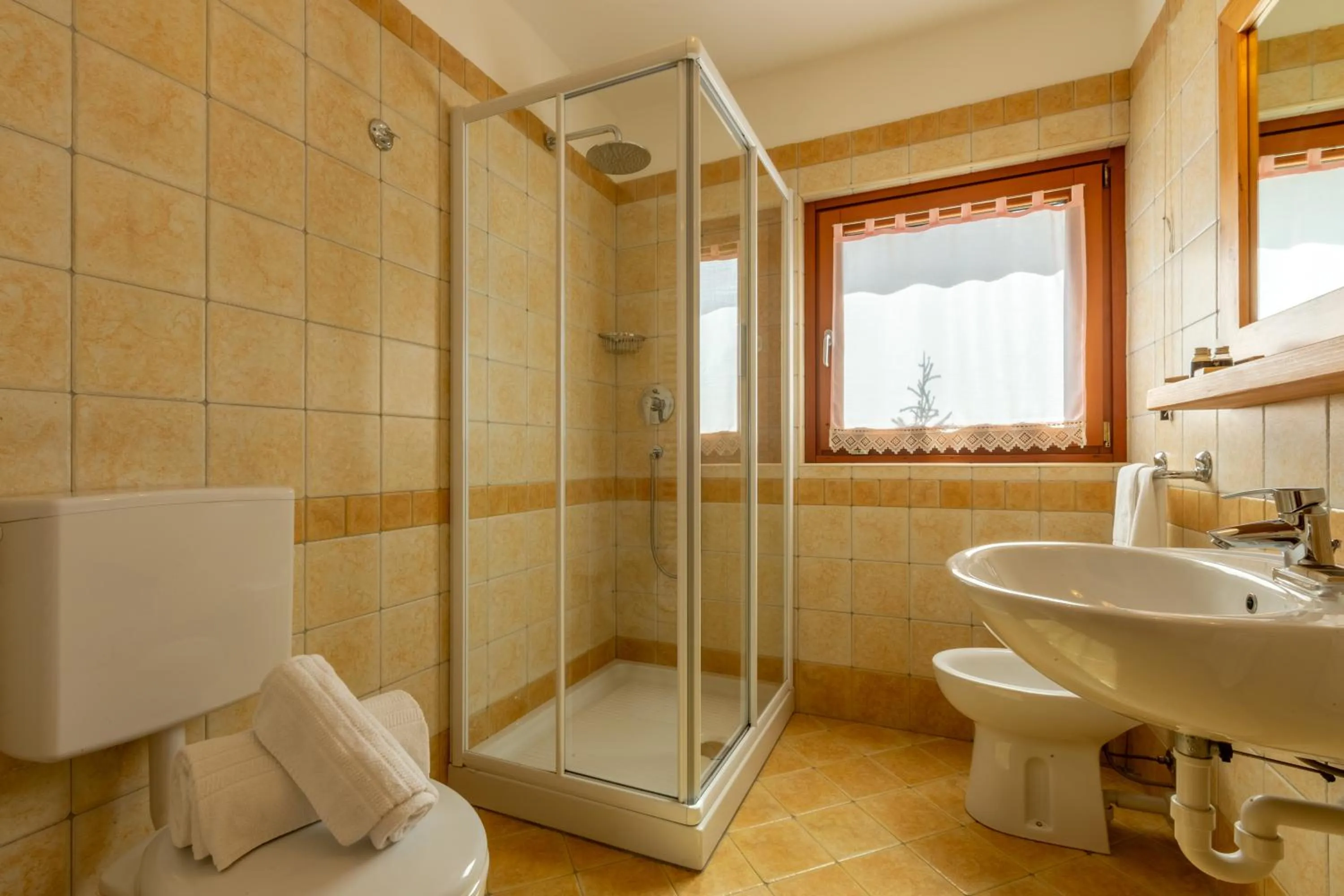 Shower in Hotel Vallée Blanche Courmayeur