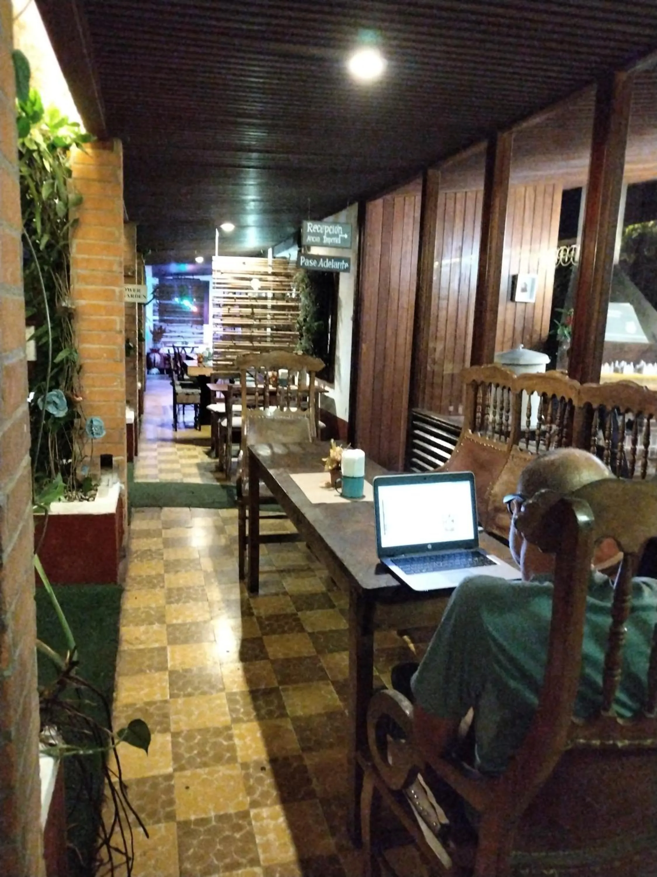 Seating area in Hotel Casa Chapultepec