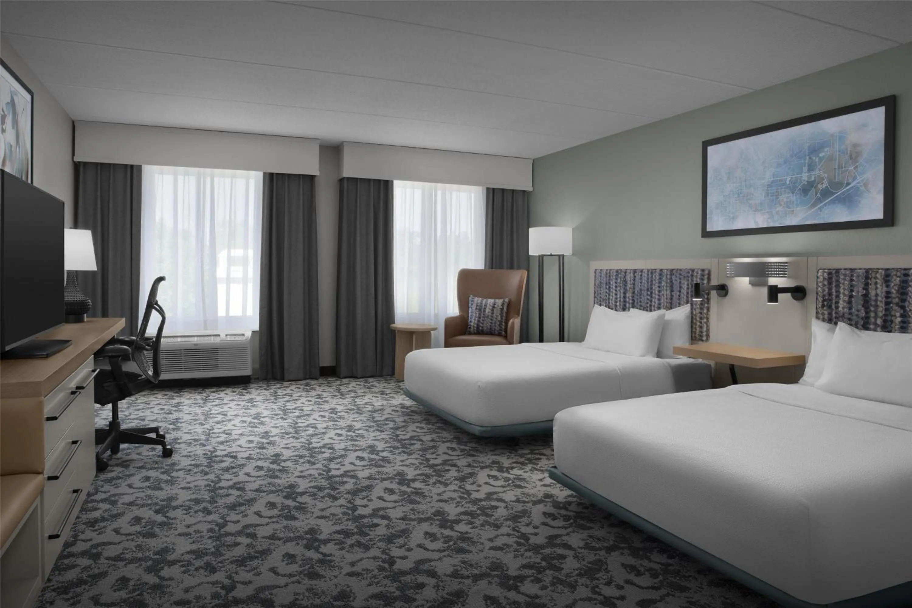 Bed in Hilton Garden Inn Auburn/Opelika