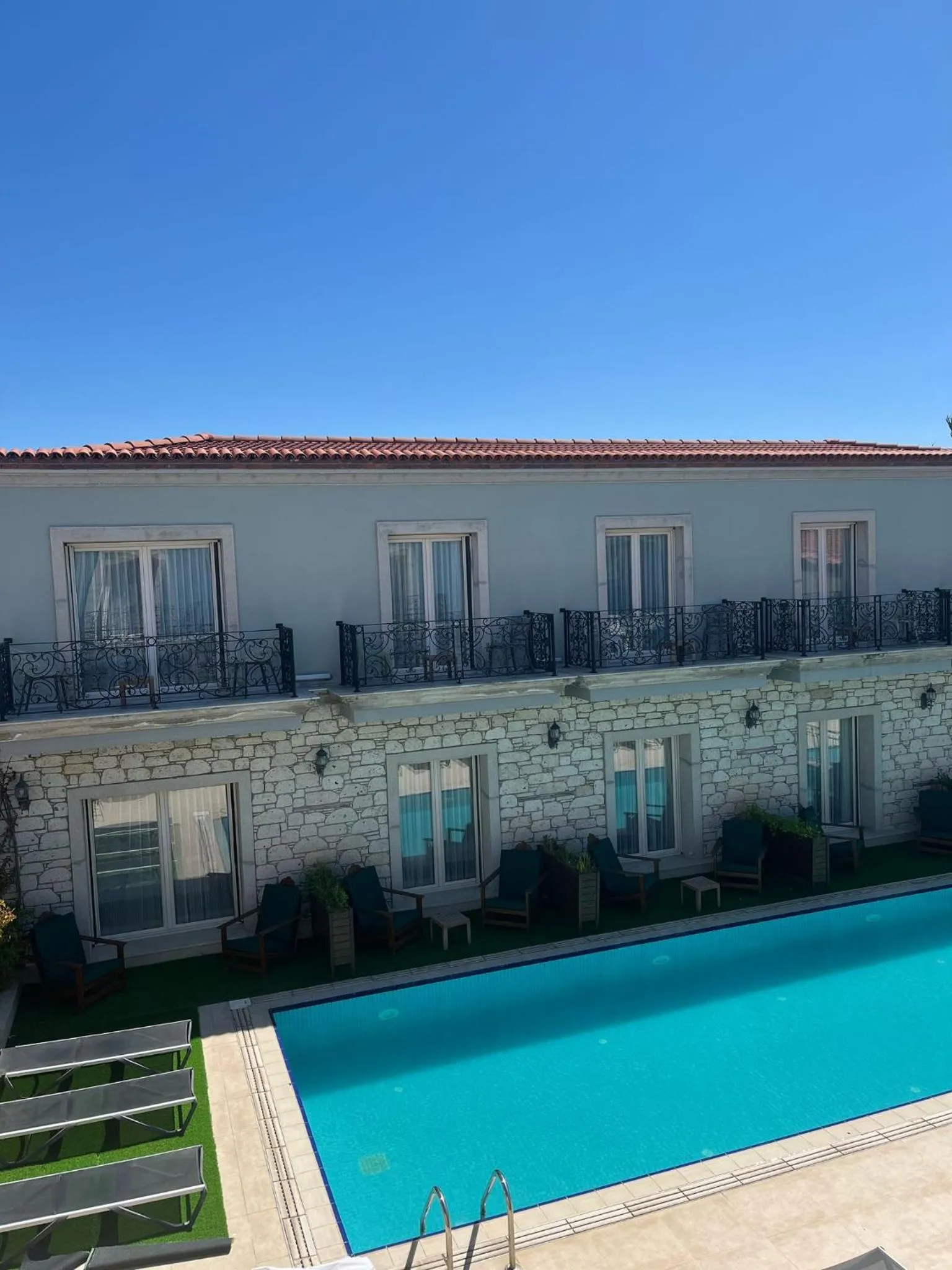 Pool view in Alaçatı The Design Hotel