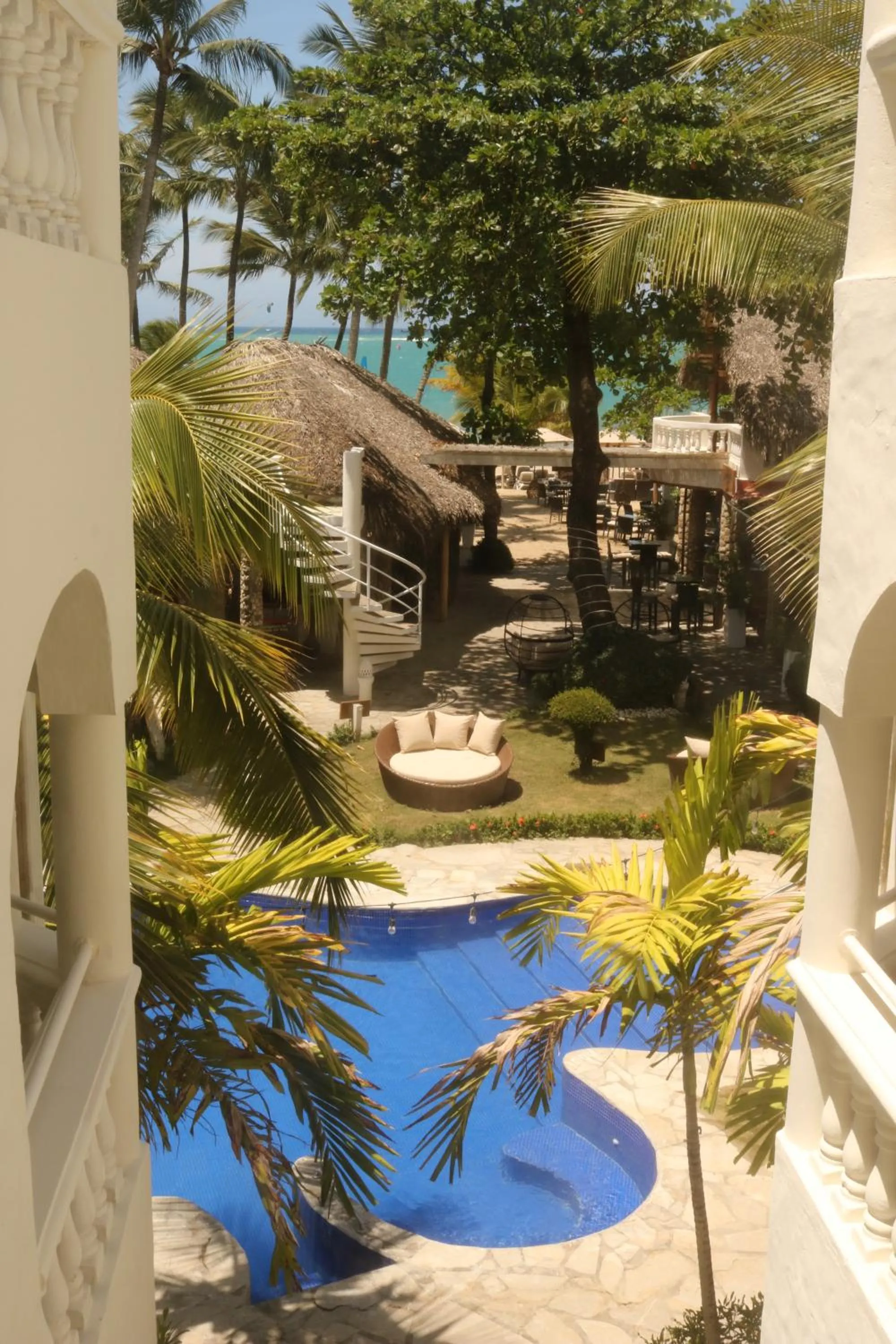 Pool view in Hotel Villa Taina