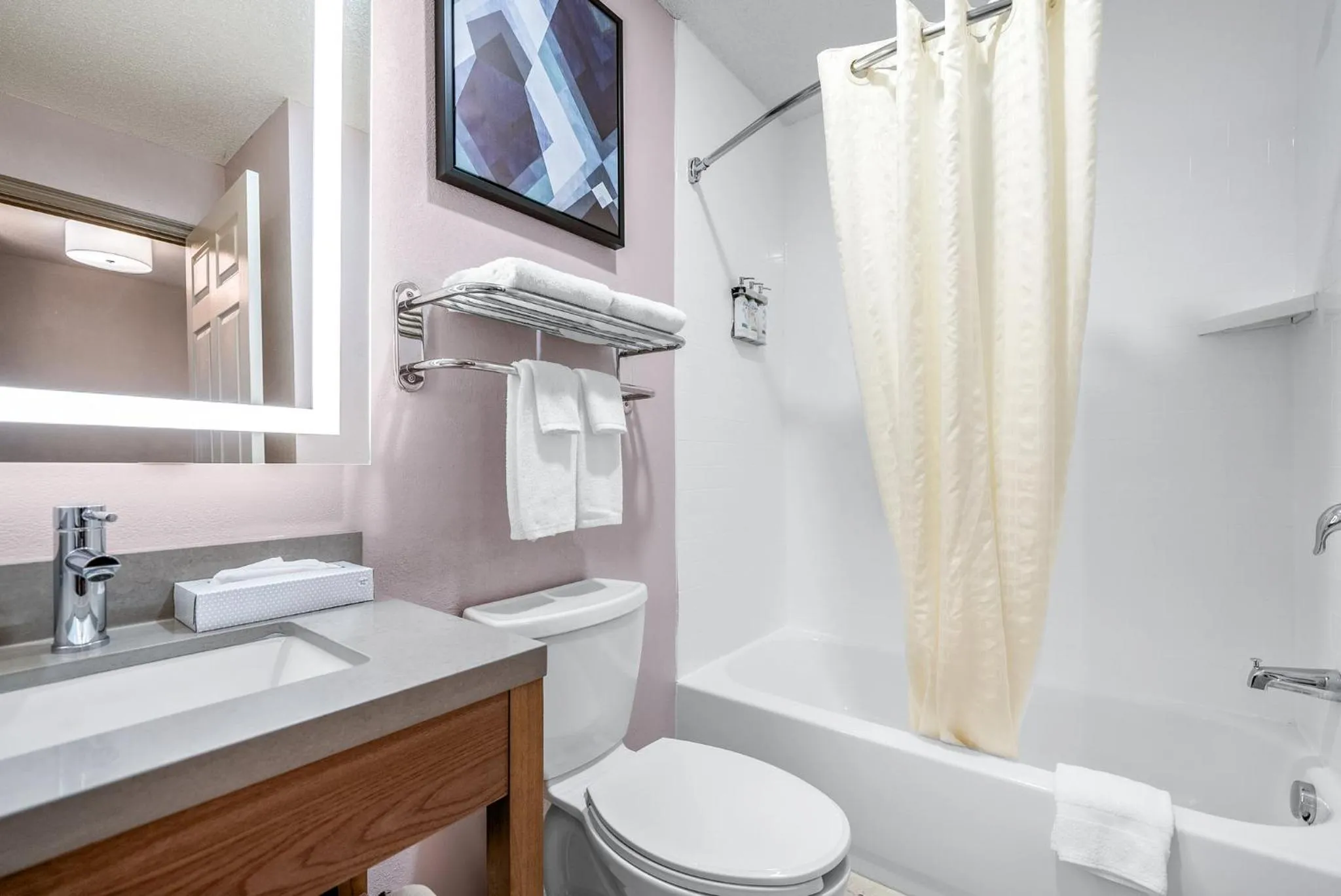 Bathroom in Candlewood Suites Bordentown-Trenton by IHG