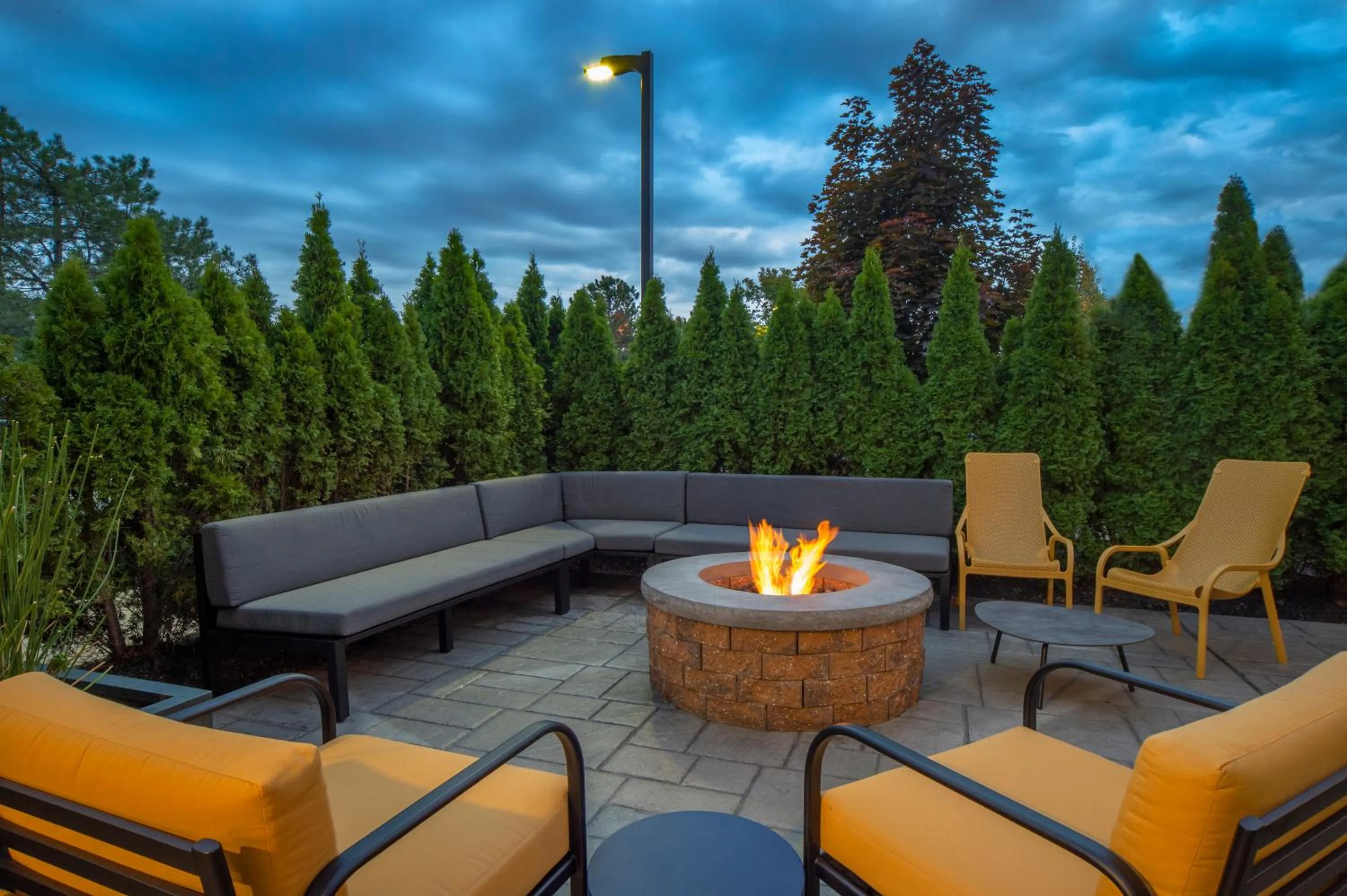 Patio in Home2 Suites by Hilton Saratoga Malta