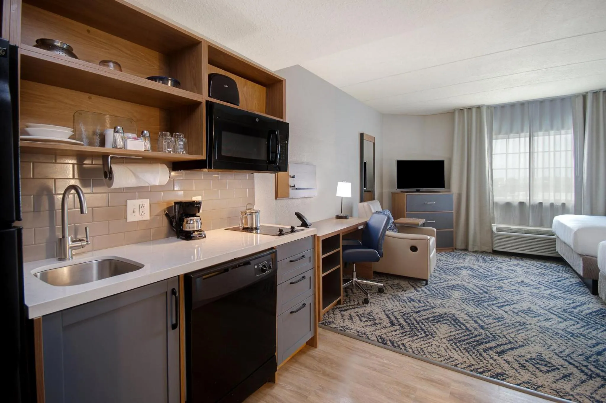 Photo of the whole room, Bed in Candlewood Suites Columbia-Fort Jackson by IHG