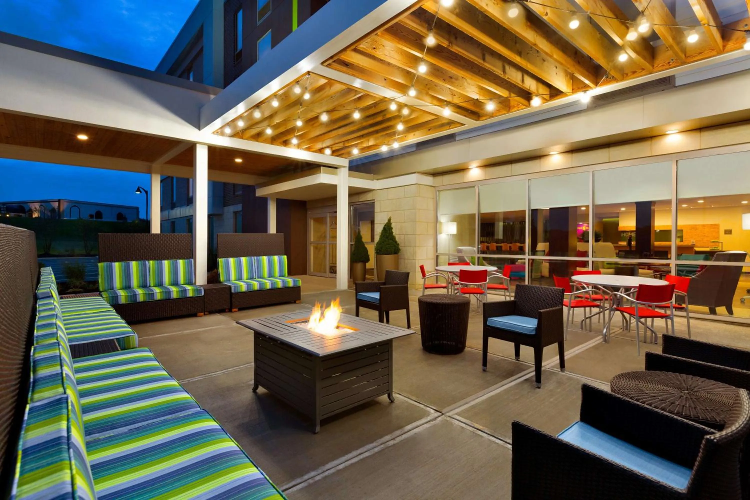 Patio in Home2 Suites by Hilton Cincinnati Liberty Township
