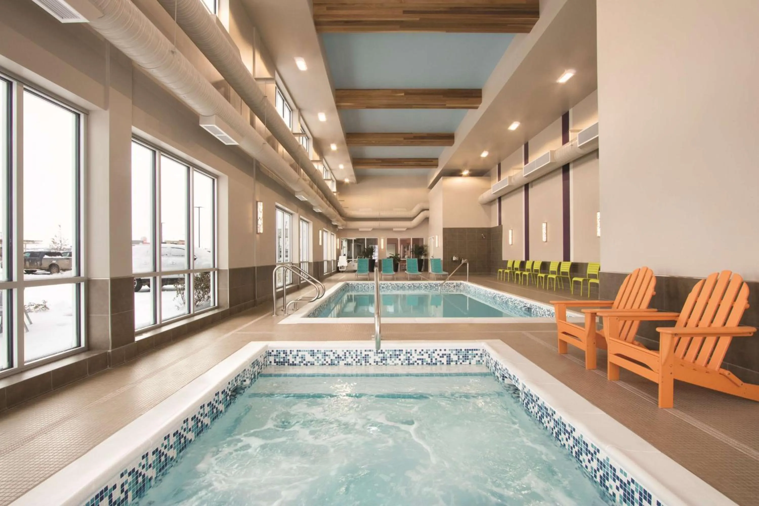 Pool view in Home2 Suites by Hilton Fort St. John