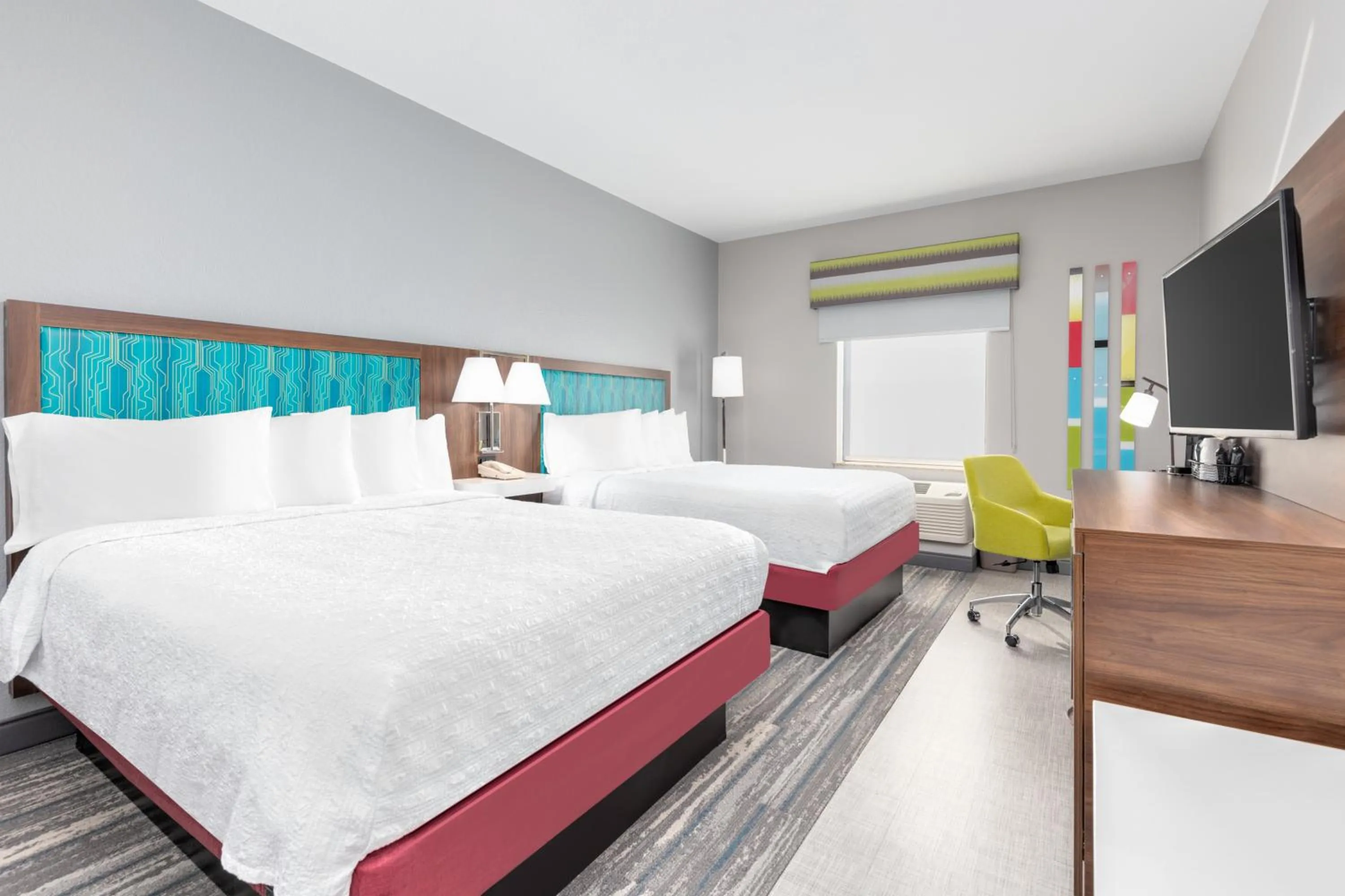 Bed in Hampton Inn and Suites Lake Jackson-Clute