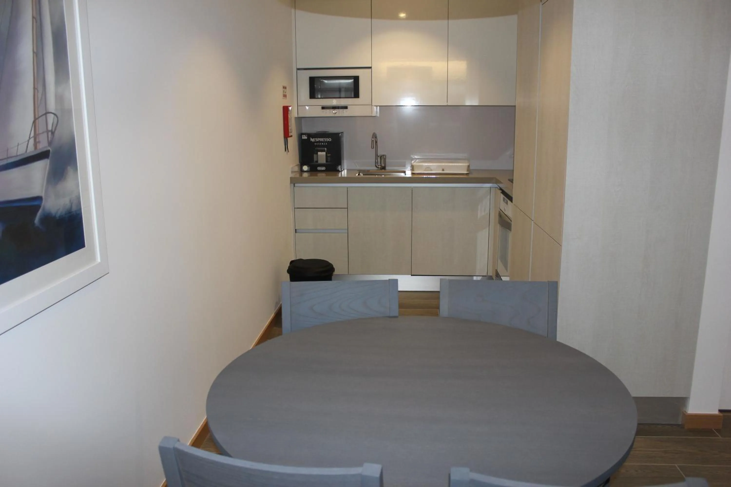 Kitchen or kitchenette in Apartamentos Turisticos da Nazare