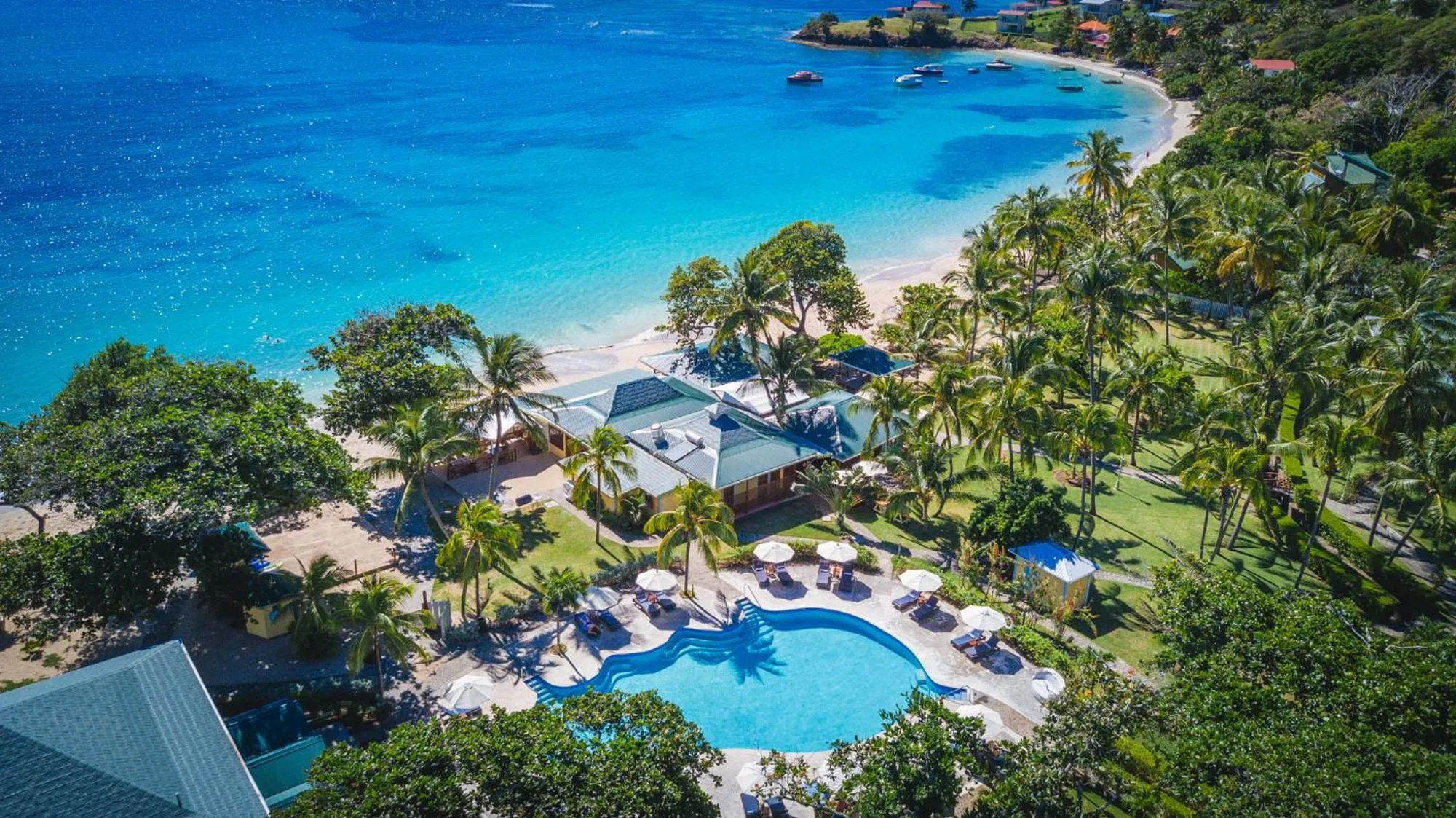 Bird's eye view in Bequia Beach Hotel - Luxury Boutique Resort