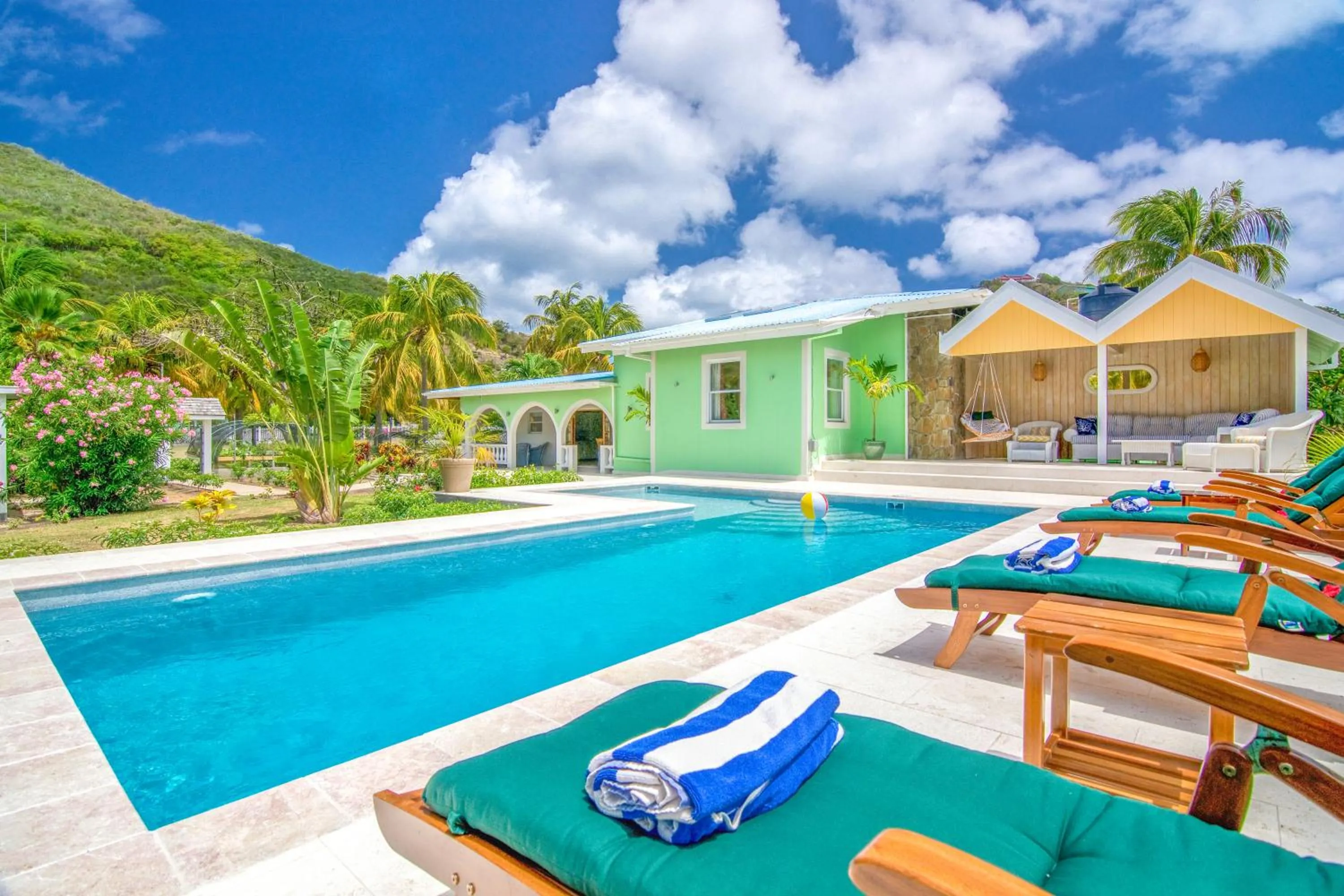 Pool view in Bequia Beach Hotel - Luxury Boutique Resort