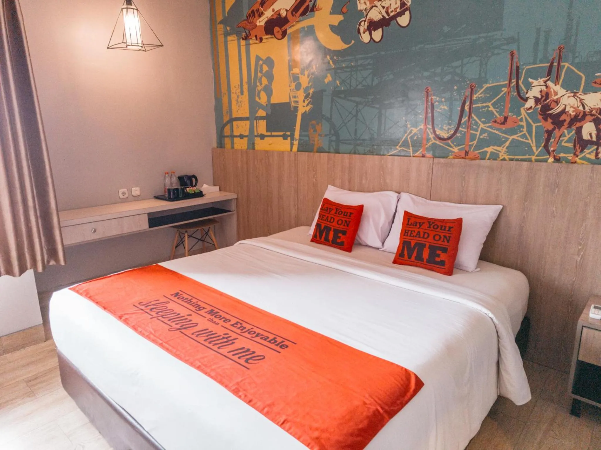 Bedroom, Bed in Meotel Purwokerto