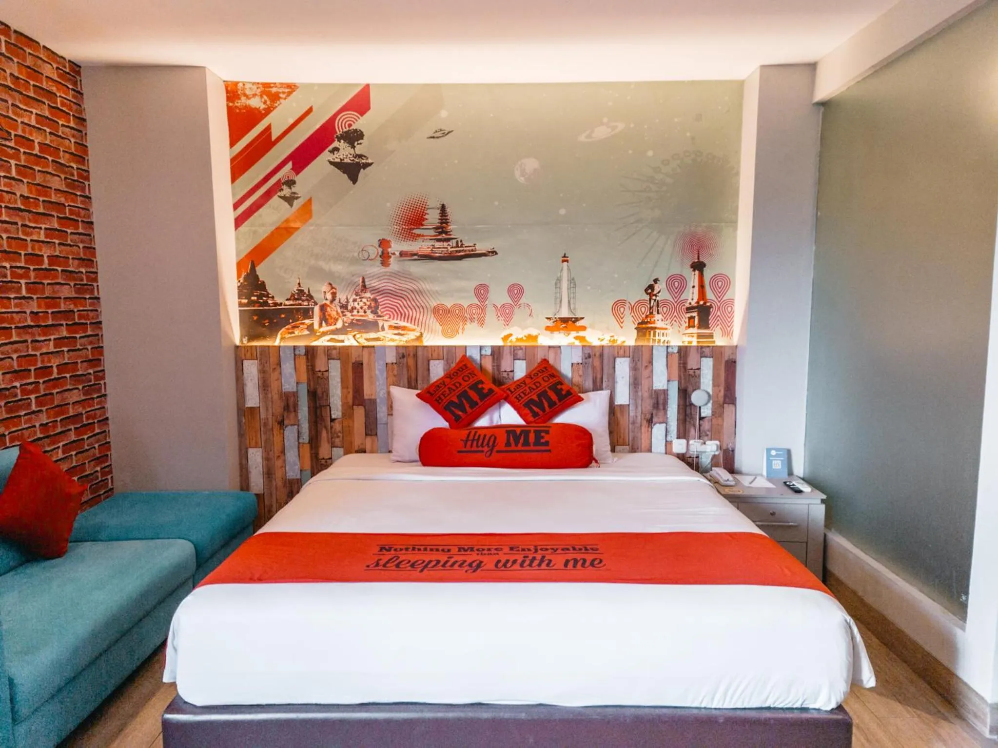 Bedroom, Bed in Meotel Purwokerto