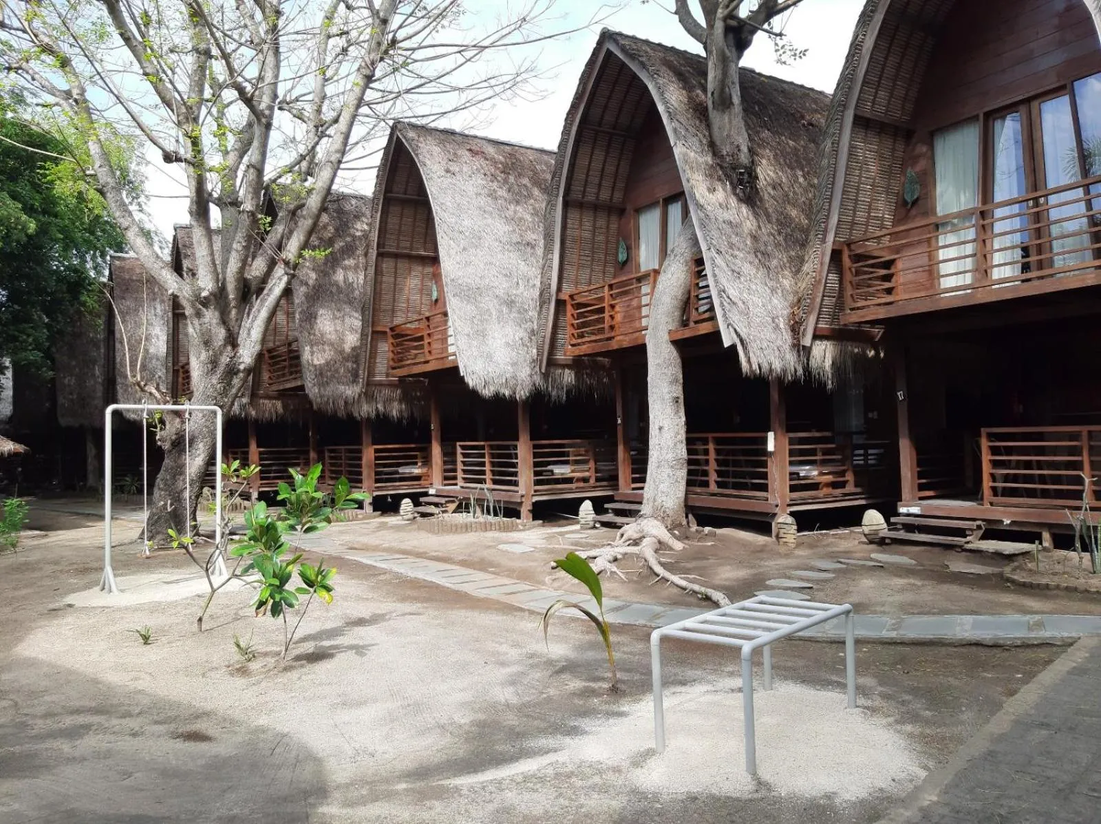 Garden view in Mola2 Resort Gili Air