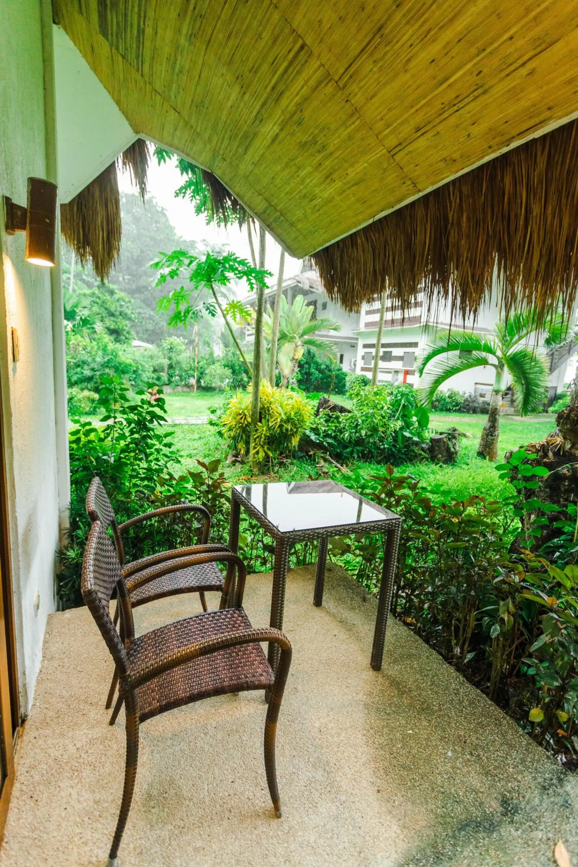 Patio in Daluyon Beach and Mountain Resort