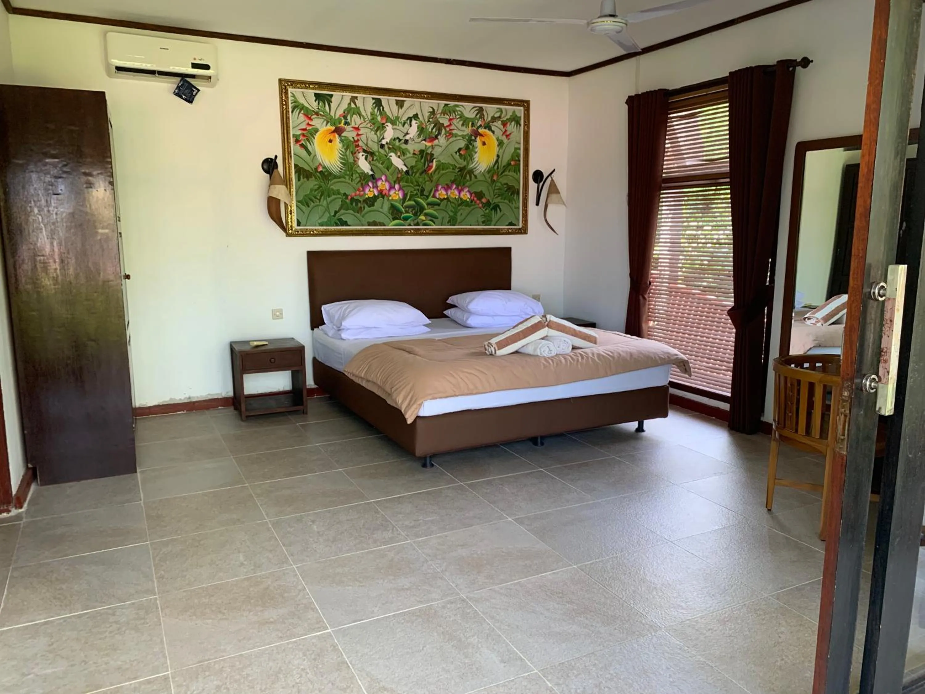 Bed in Kebun Rohani Cottages