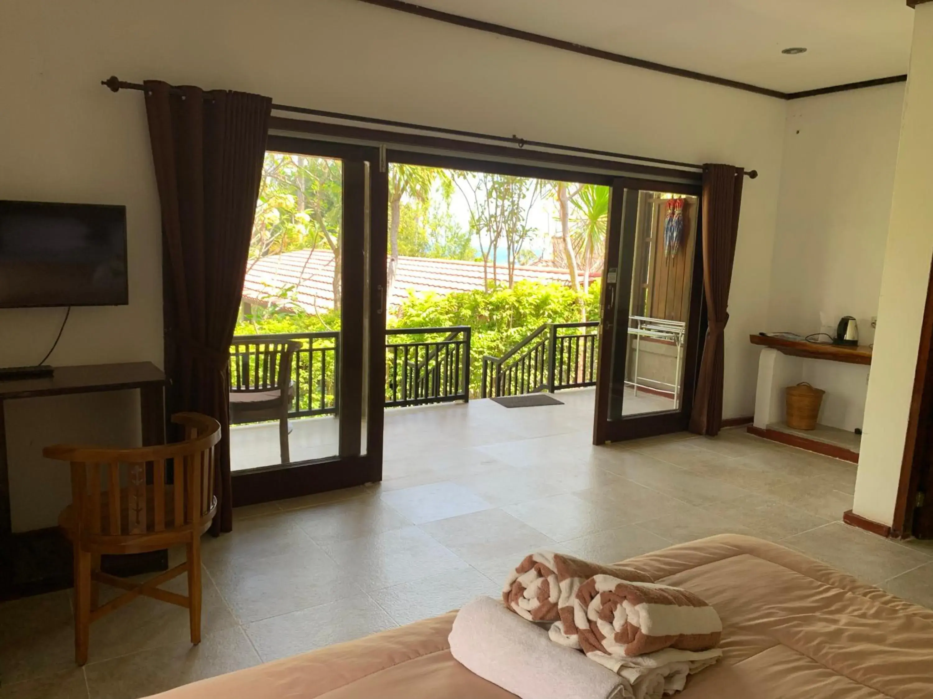 Deluxe Double Room with Sea View in Kebun Rohani Cottages Deluxe Double Room with Sea View in Kebun Rohani Cottages