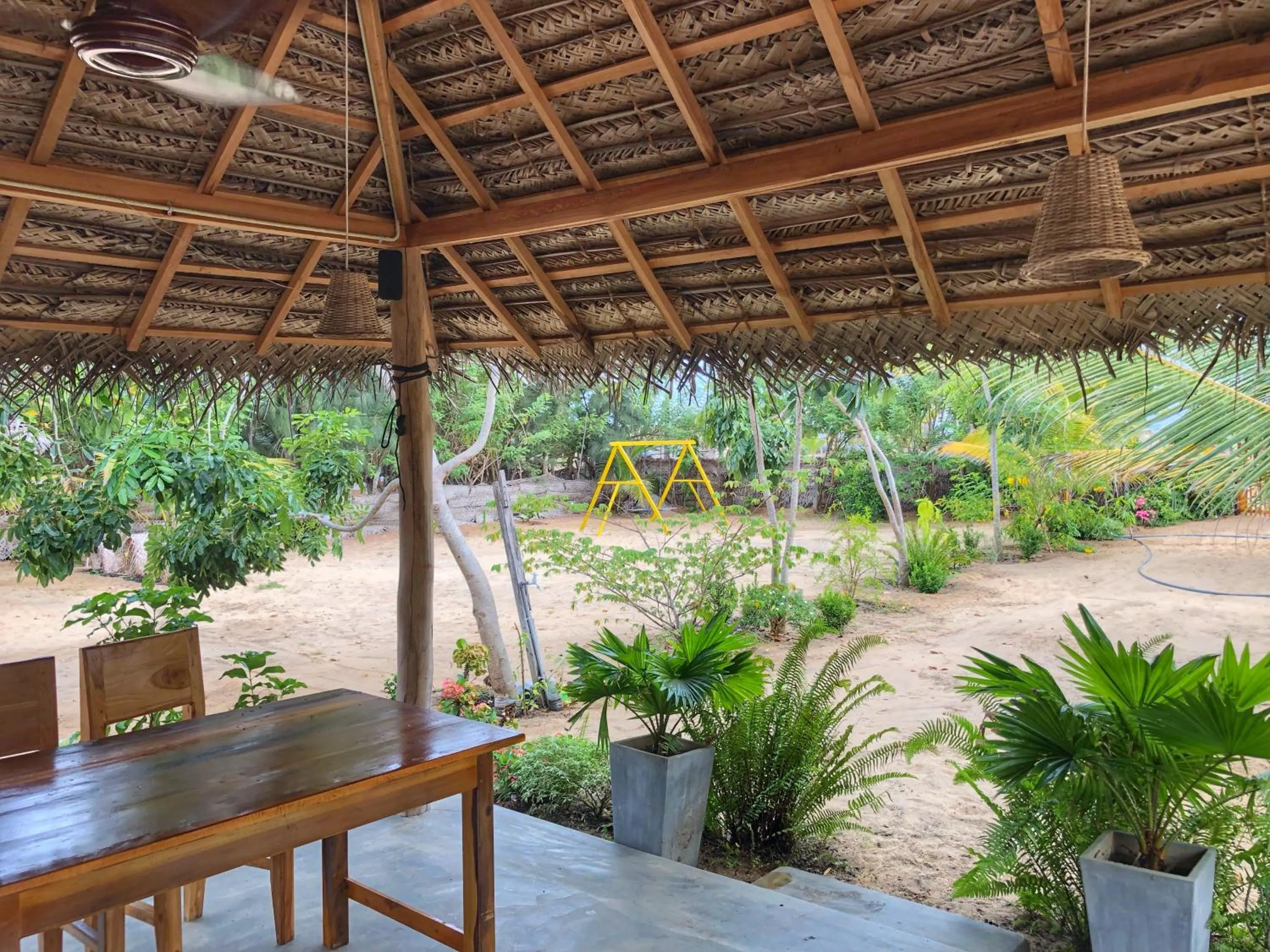 Communal kitchen in Kadjan villa