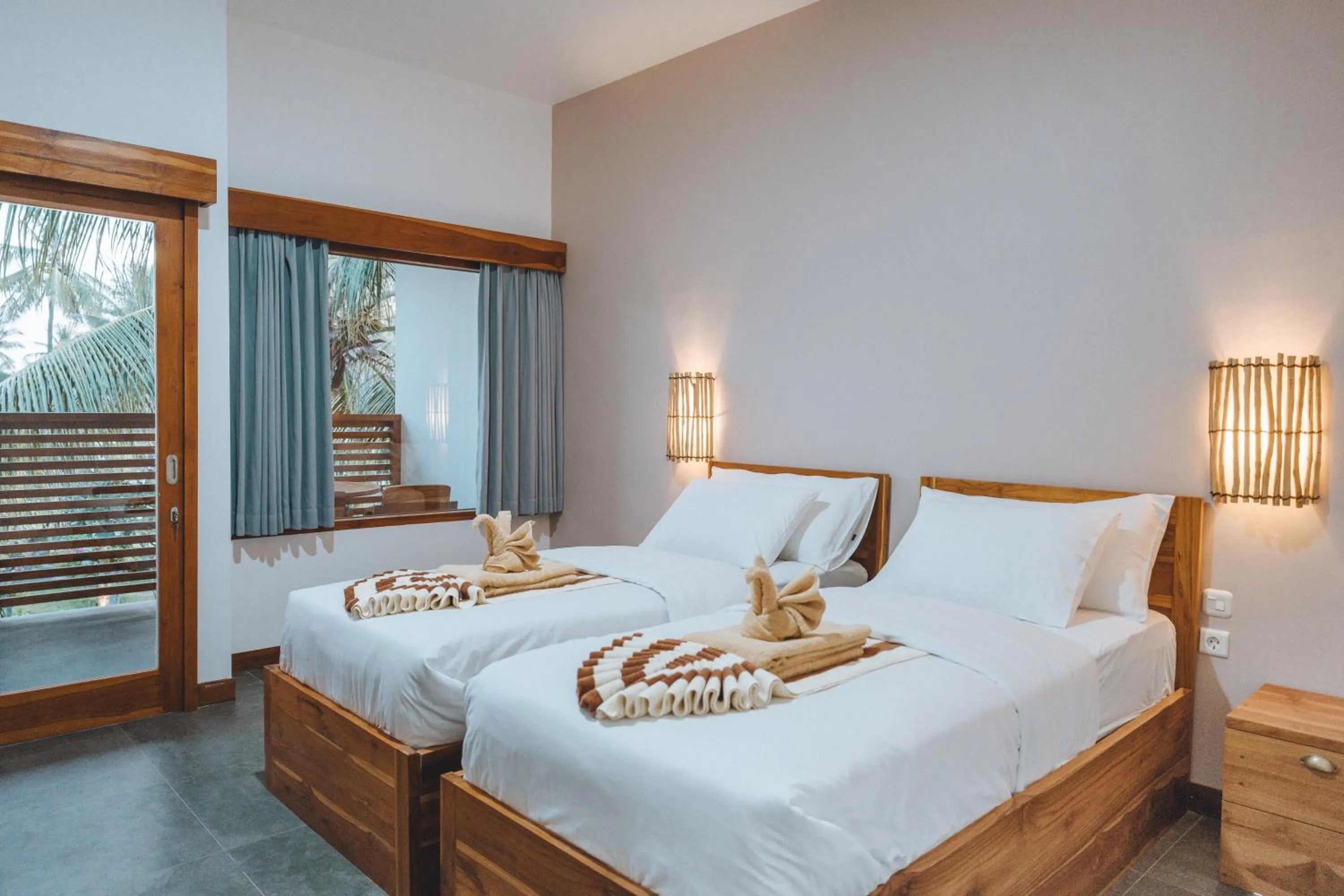 Bed in Blue Marlin Dive Gili Air