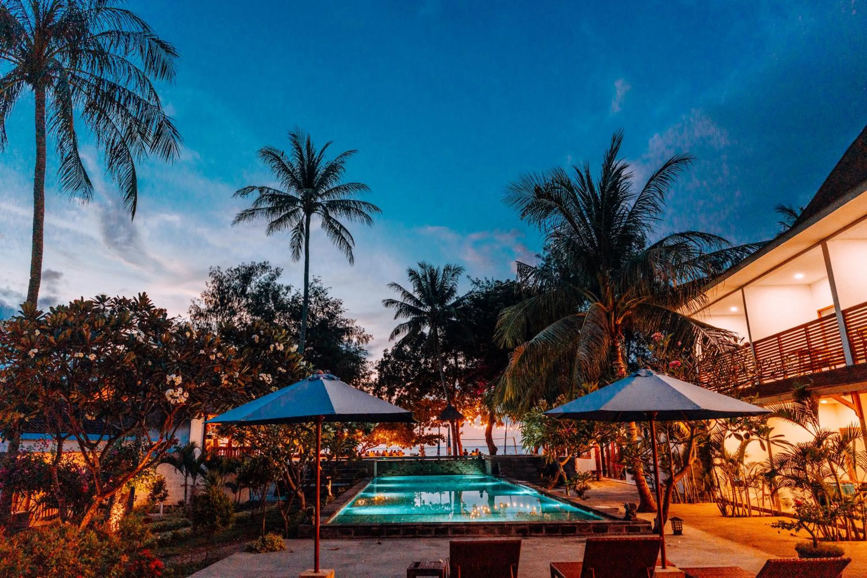 Night in Blue Marlin Dive Gili Air