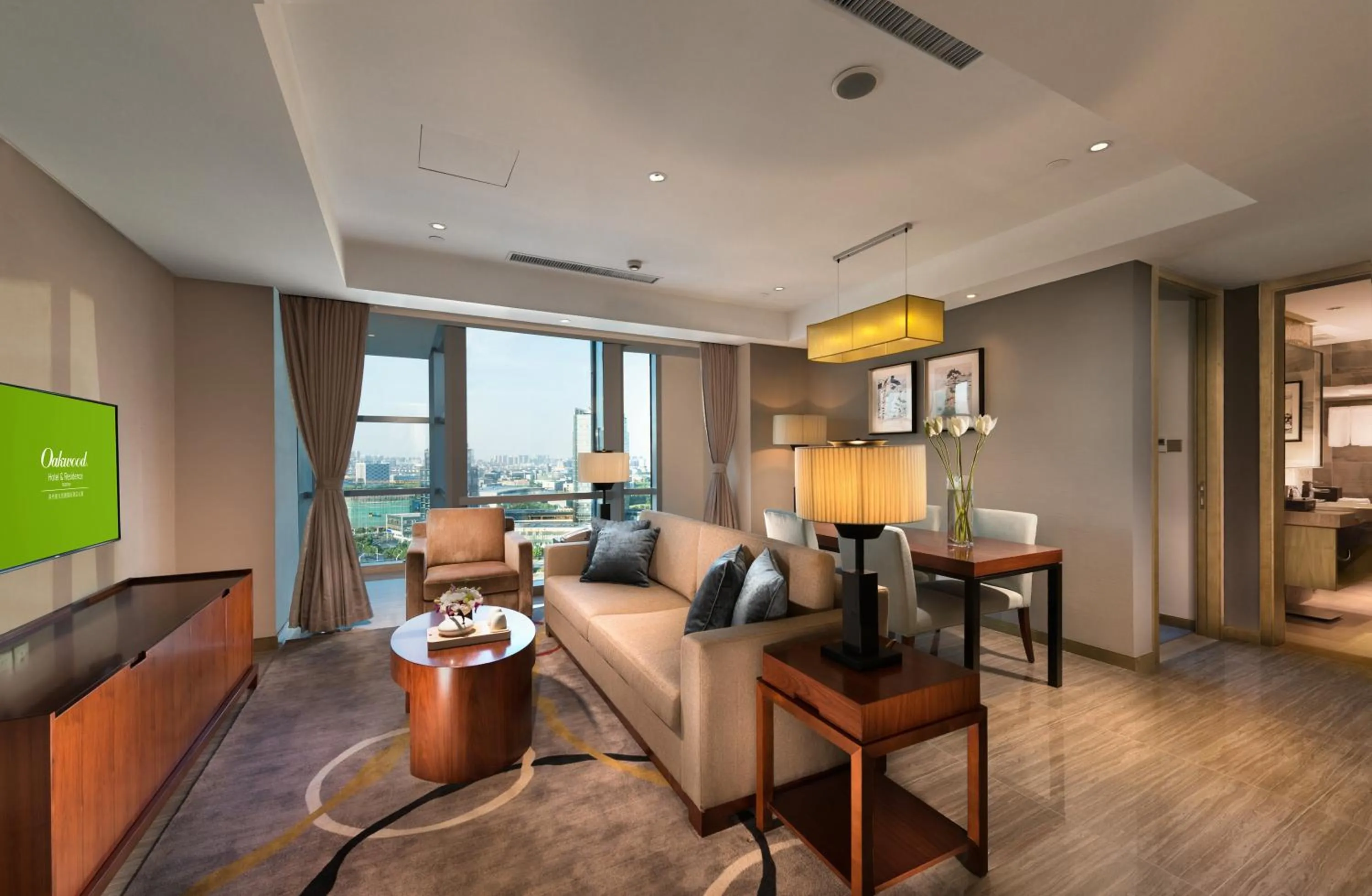 Living room in Oakwood Hotel & Residence Suzhou