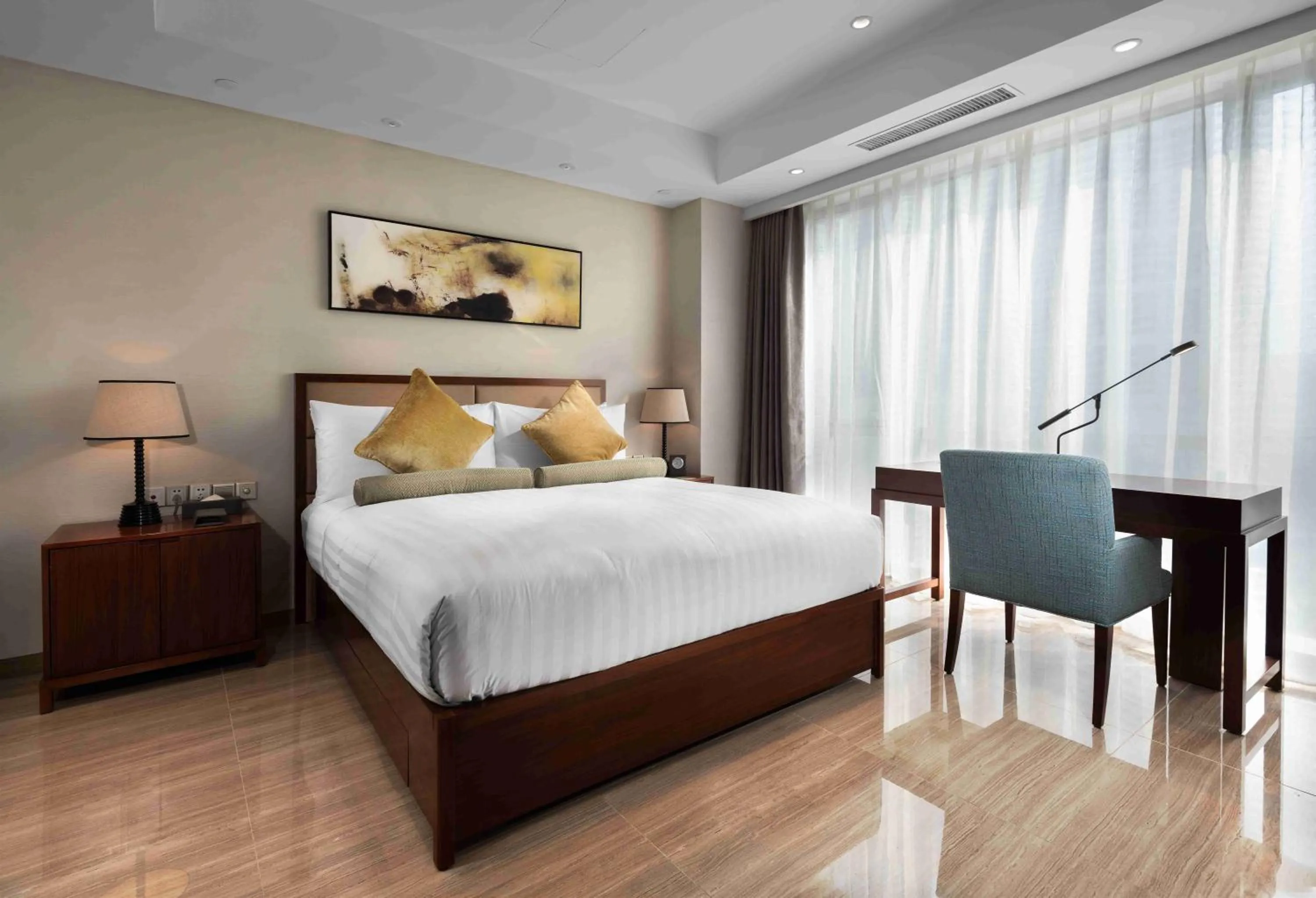 City view, Bed in Oakwood Hotel & Residence Suzhou