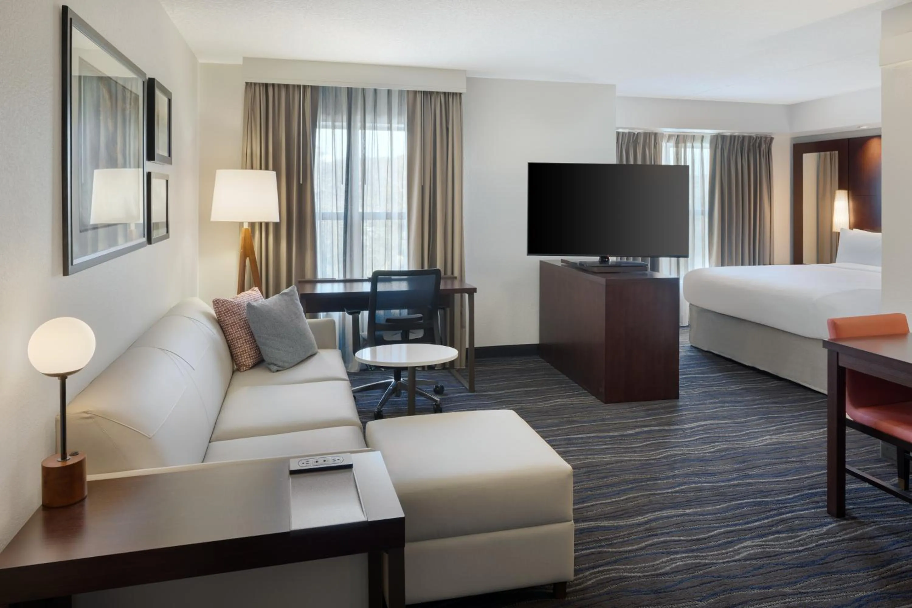 Living room, Bed in Residence Inn by Marriott Amelia Island