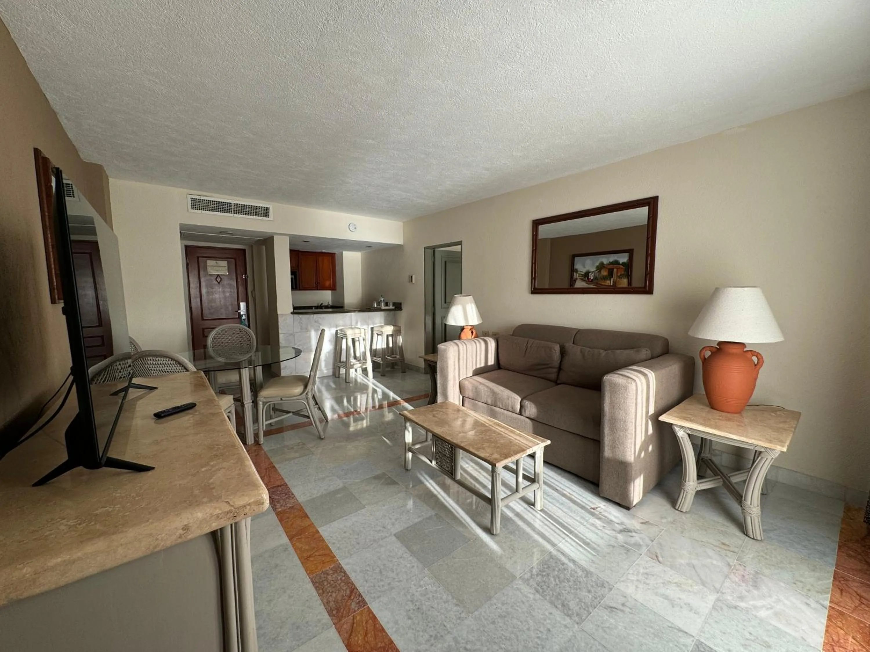 Seating area in The Palms Resort of Mazatlan