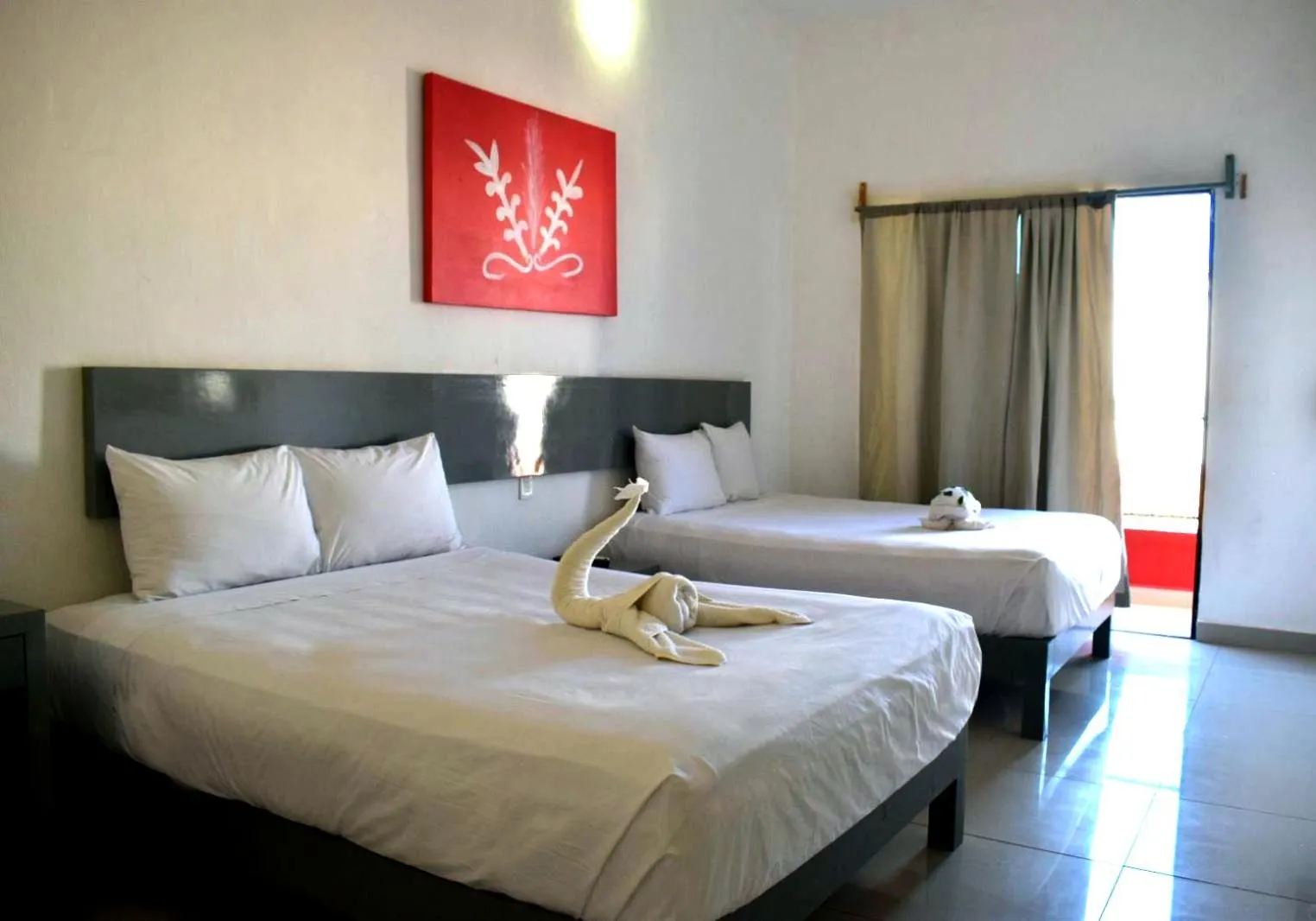 Bed in Hotel Maya Turquesa