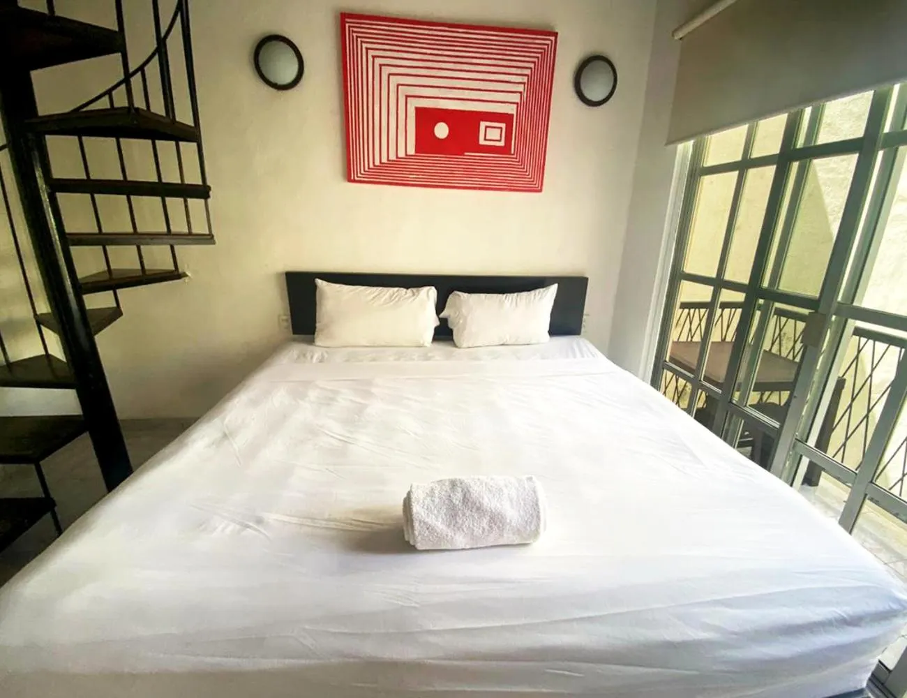 Bed in Hotel Maya Turquesa