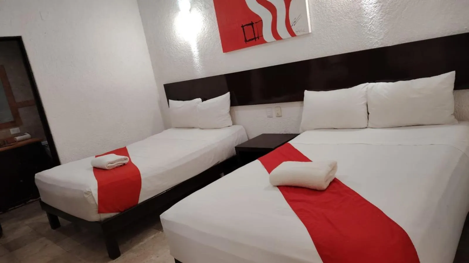 Bed in Hotel Maya Turquesa