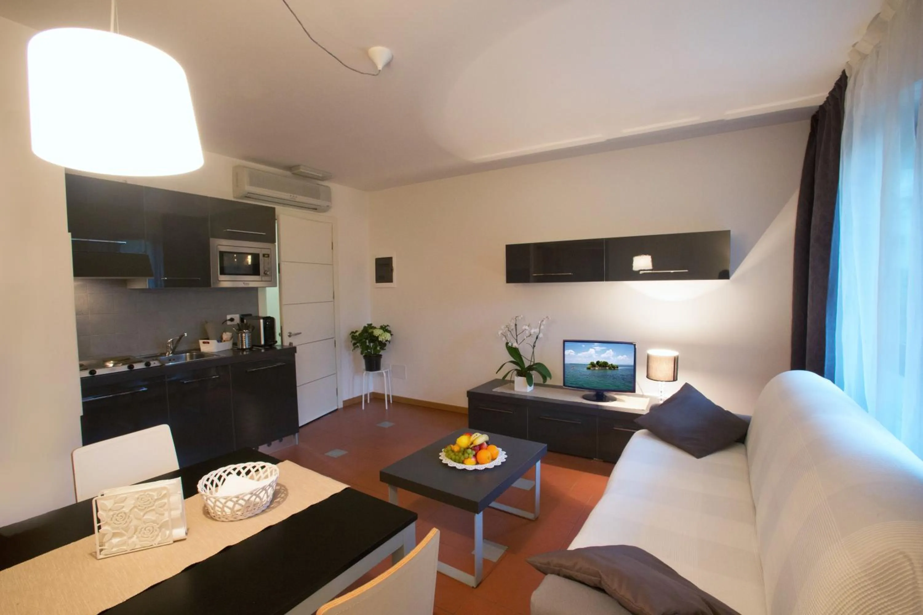 Kitchen or kitchenette in Lacroma Aparthotel